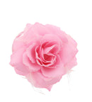 Glitter Rose with Feathers on Concord Clip