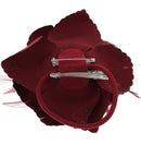 Glitter Rose with Feathers on Concord Clip
