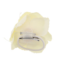 Glitter Rose with Feathers on Concord Clip
