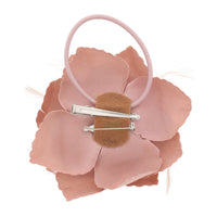 Glitter Rose with Feathers on Concord Clip