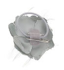 Glitter Rose with Feathers on Concord Clip