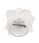 Glitter Rose with Feathers on Concord Clip