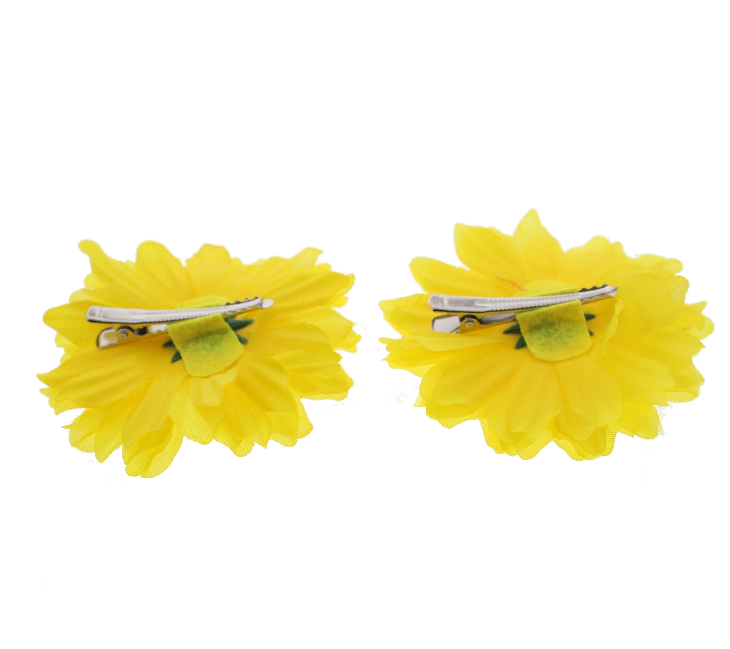 A Pair of Card Sunflower Hair Clips