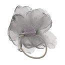 Mesh Glitter Rose | 3-in-1 Versatile Hair Clip, Brooch Pin & Elastic Headpiece