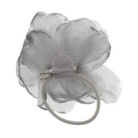 Mesh Glitter Rose | 3-in-1 Versatile Hair Clip, Brooch Pin & Elastic Headpiece