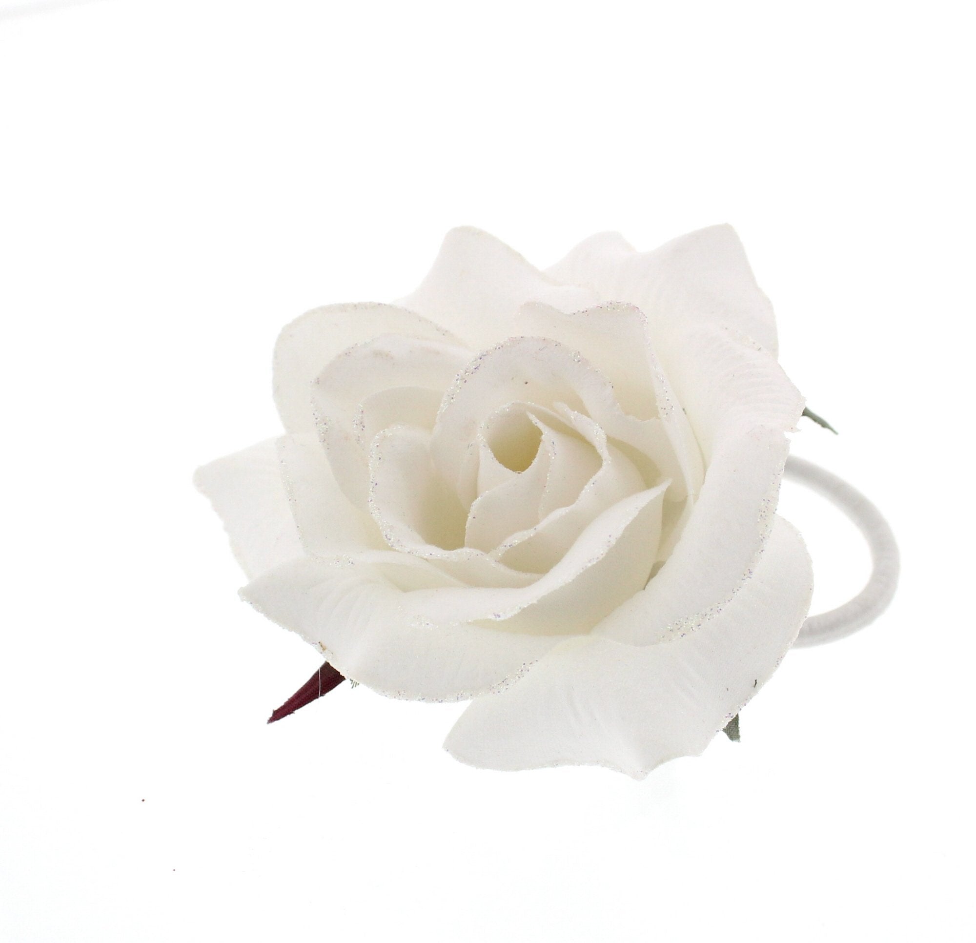 Glitter Rose on Elastic Hair bands