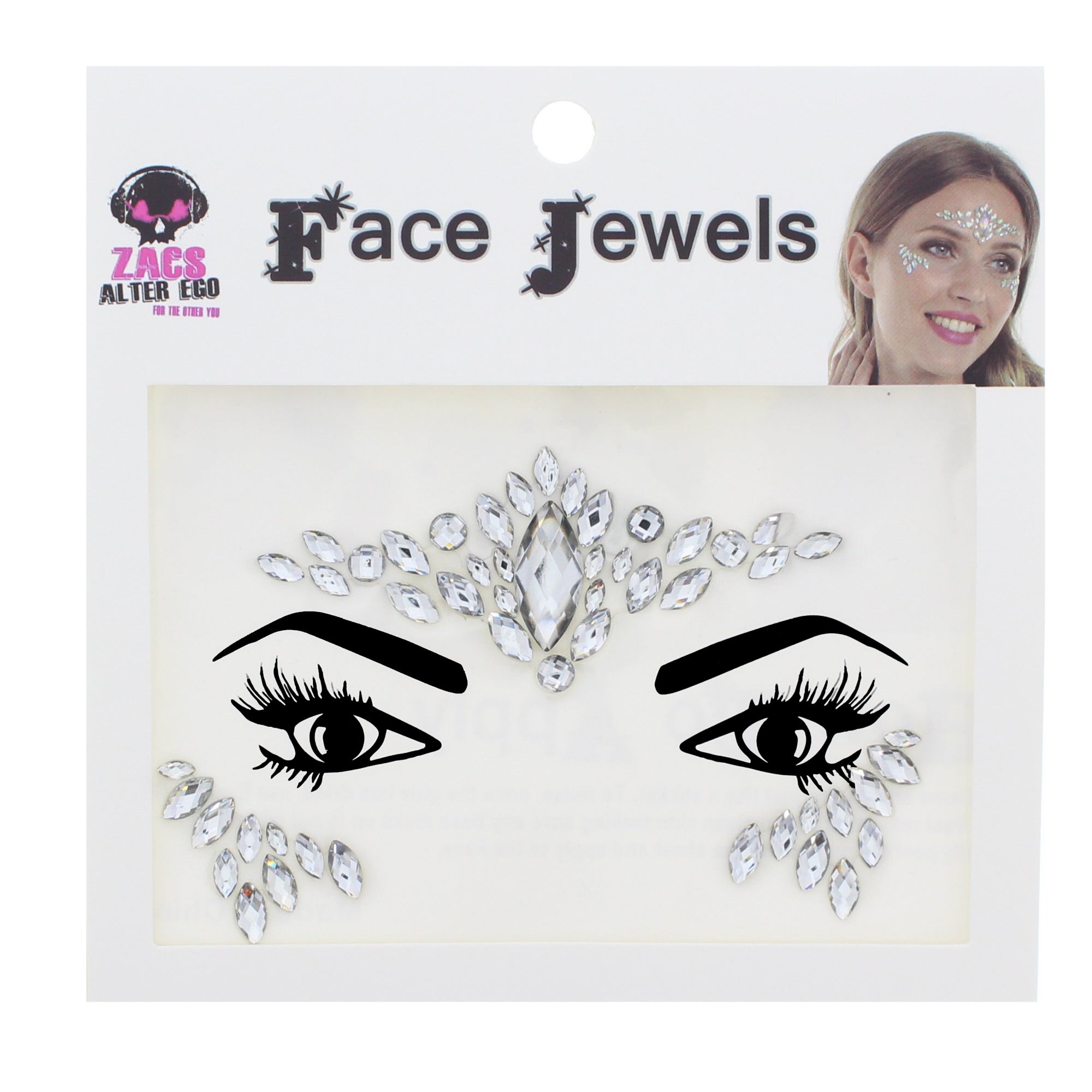 Crystal Stone Face Gems / Jewels - Style B