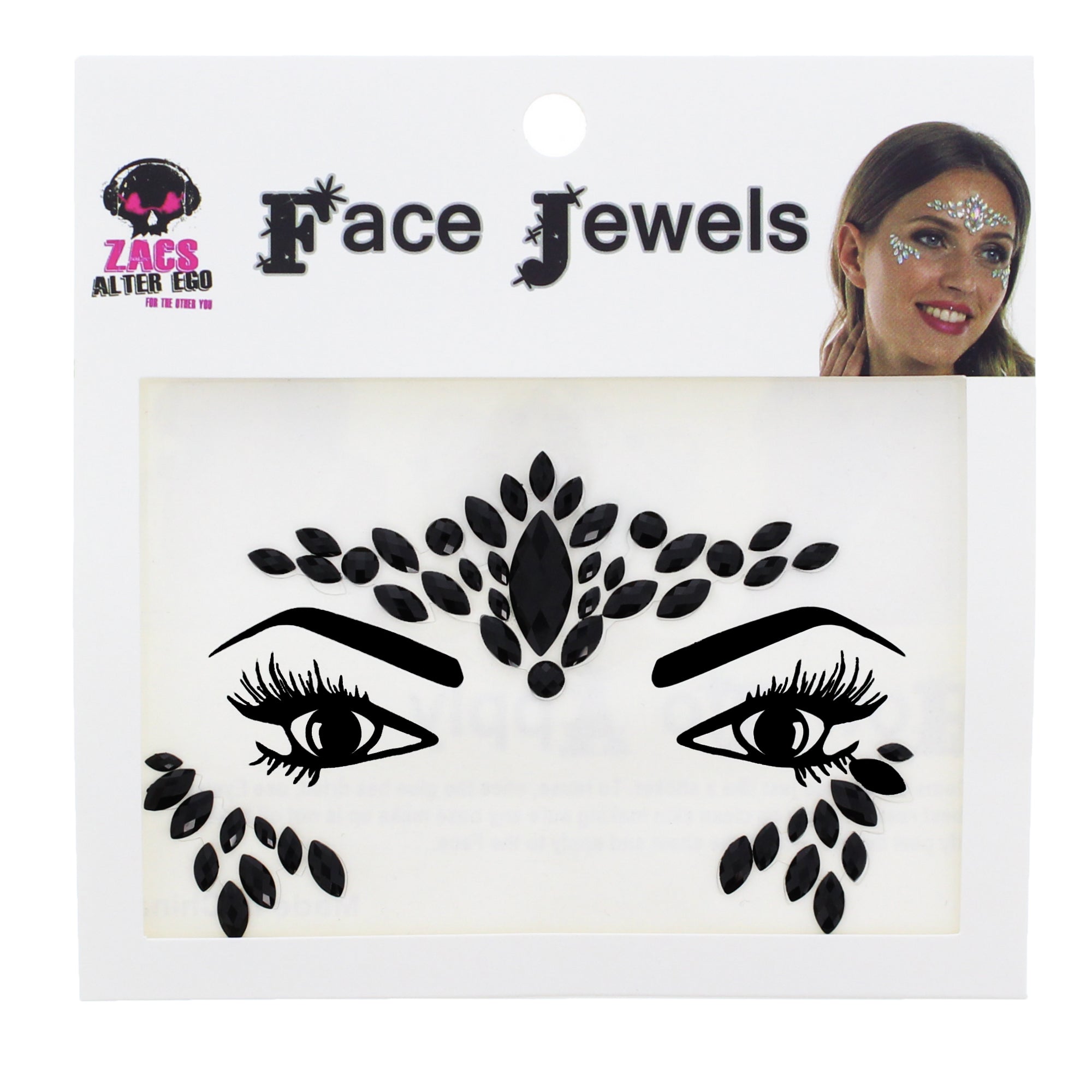 Crystal Stone Face Gems / Jewels - Style B