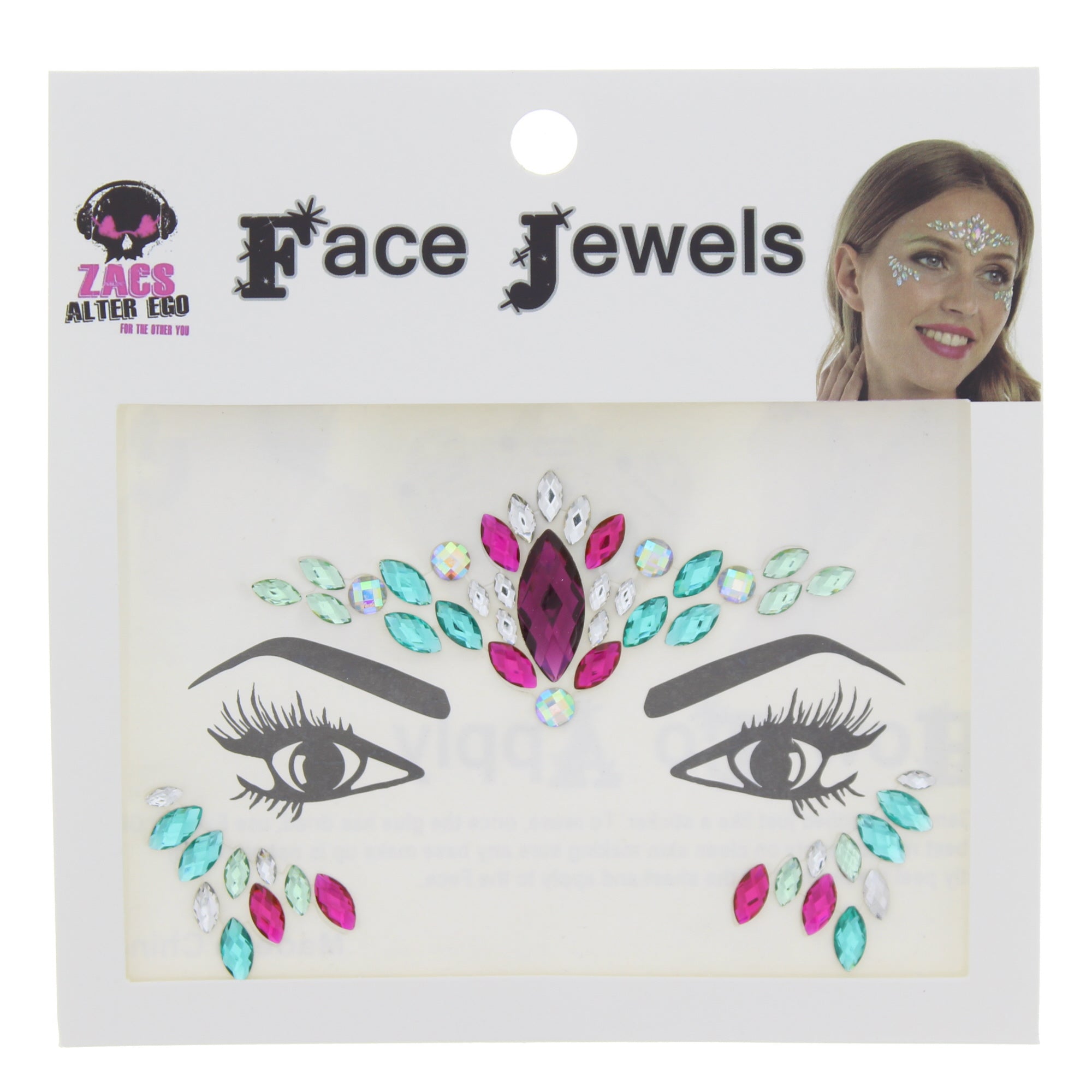 Crystal Stone Face Gems / Jewels - Style B