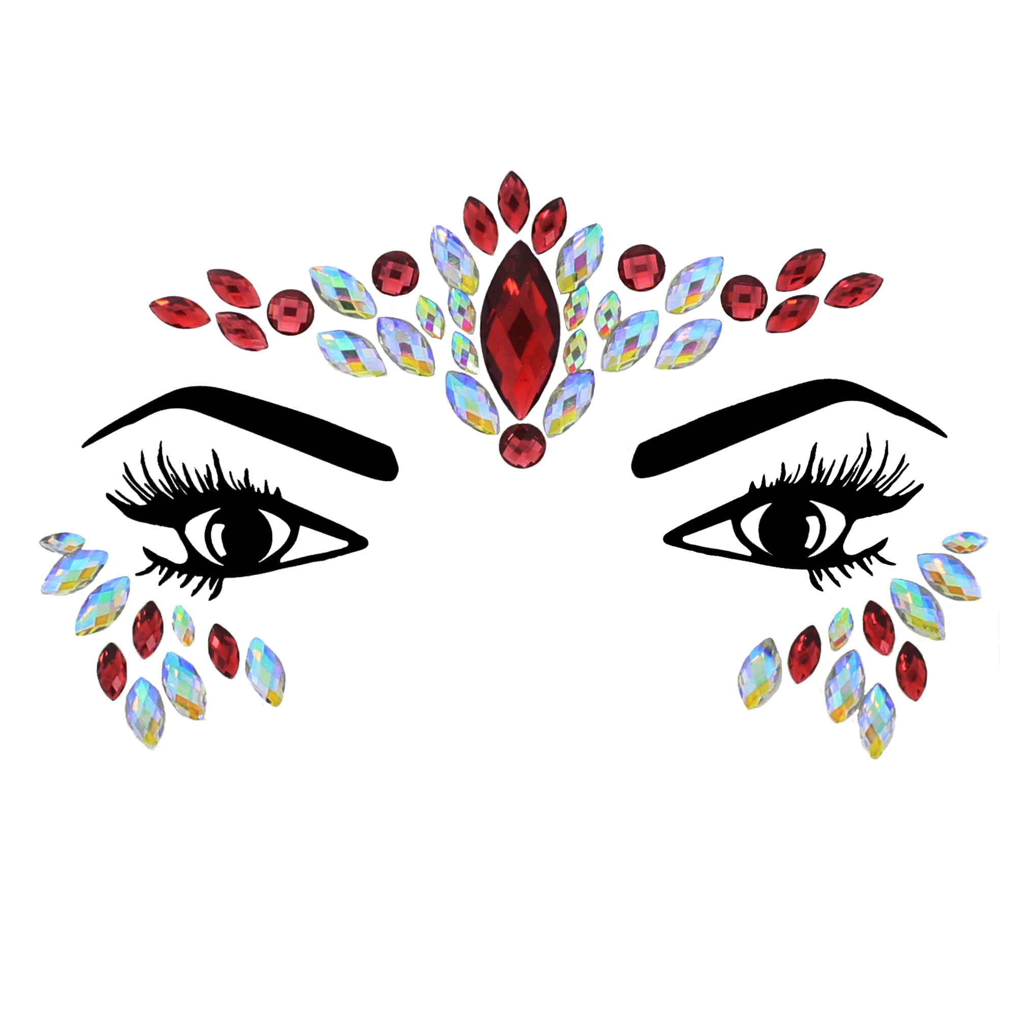 Crystal Stone Face Gems / Jewels - Style B