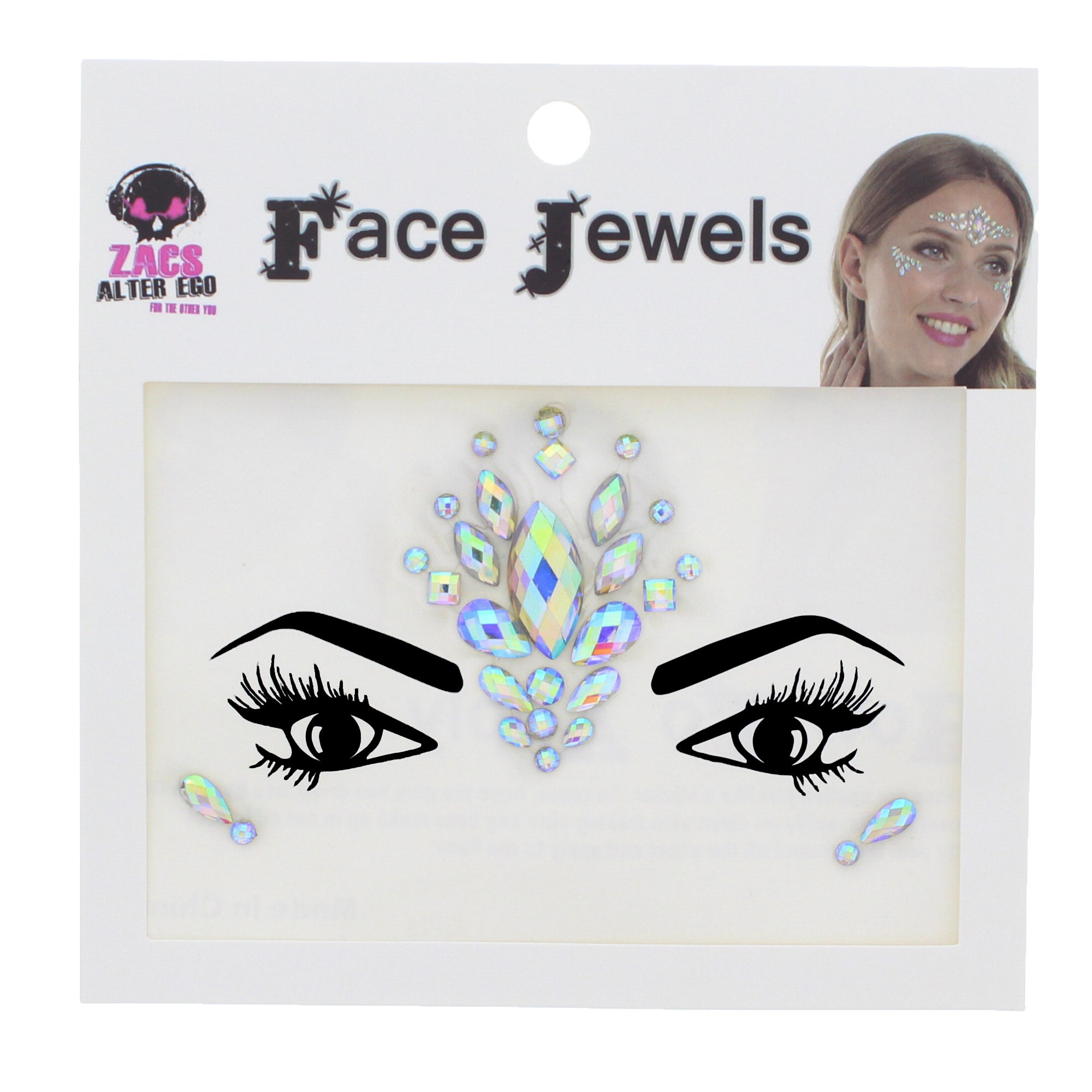 Crystal Stone Face Gems / Jewels - Style D