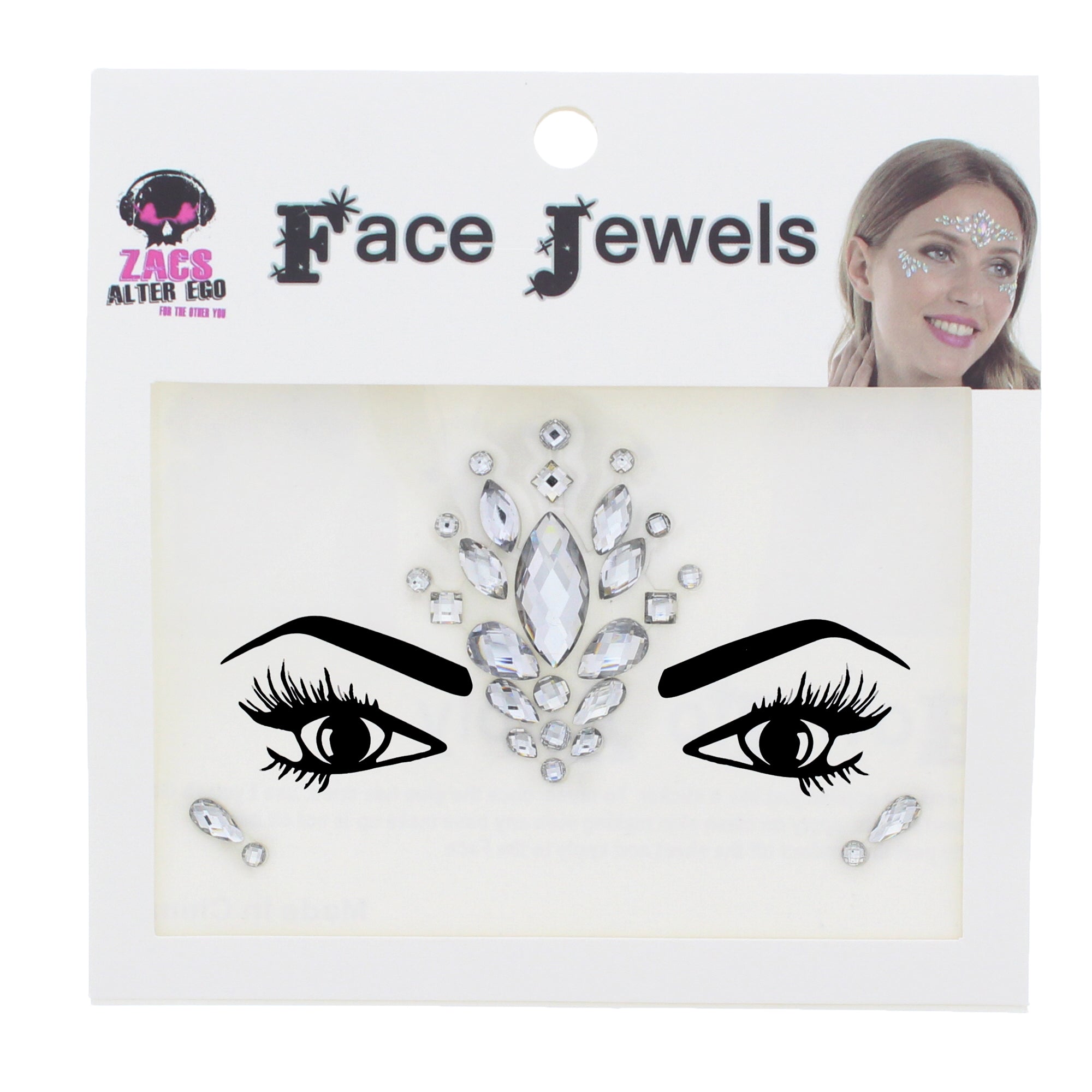 Crystal Stone Face Gems / Jewels - Style D