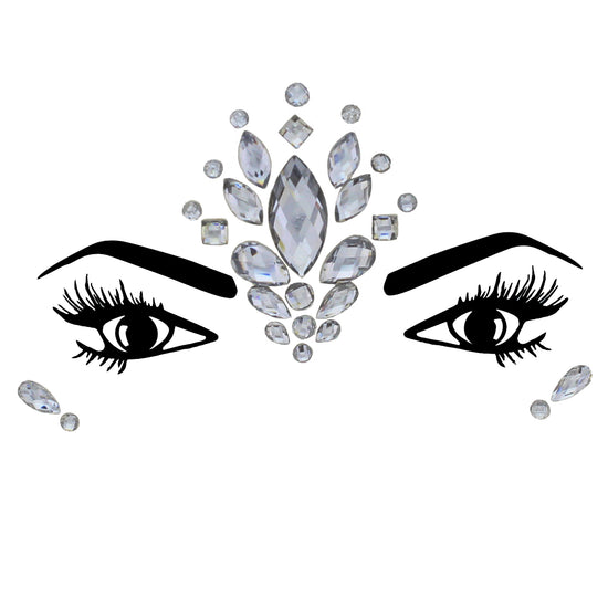 Crystal Stone Face Gems / Jewels - Style D