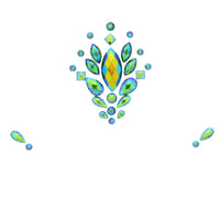Crystal Stone Face Gems / Jewels - Style D