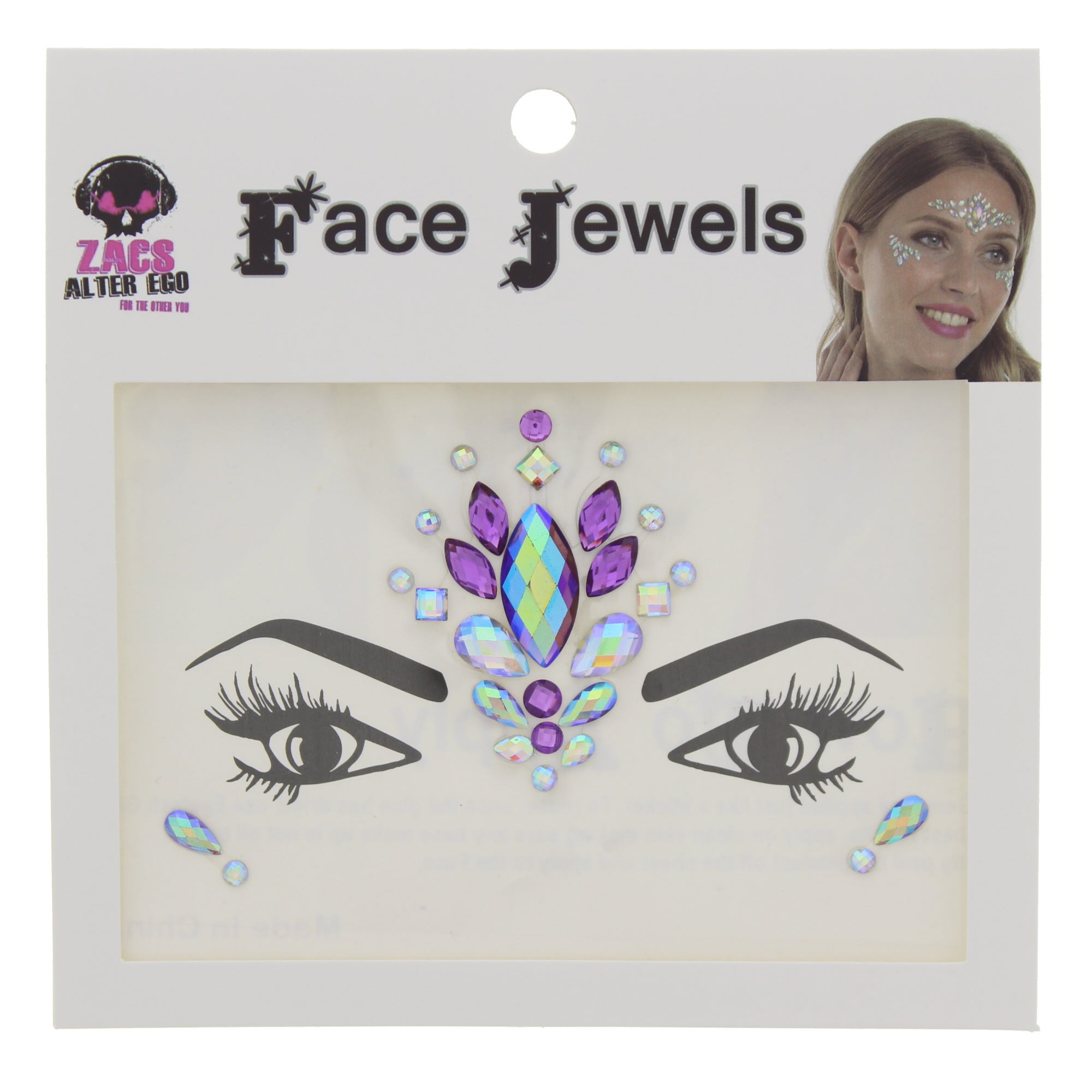 Crystal Stone Face Gems / Jewels - Style D
