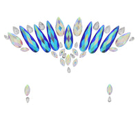 Crystal Stone Face Gems / Jewels - Style F