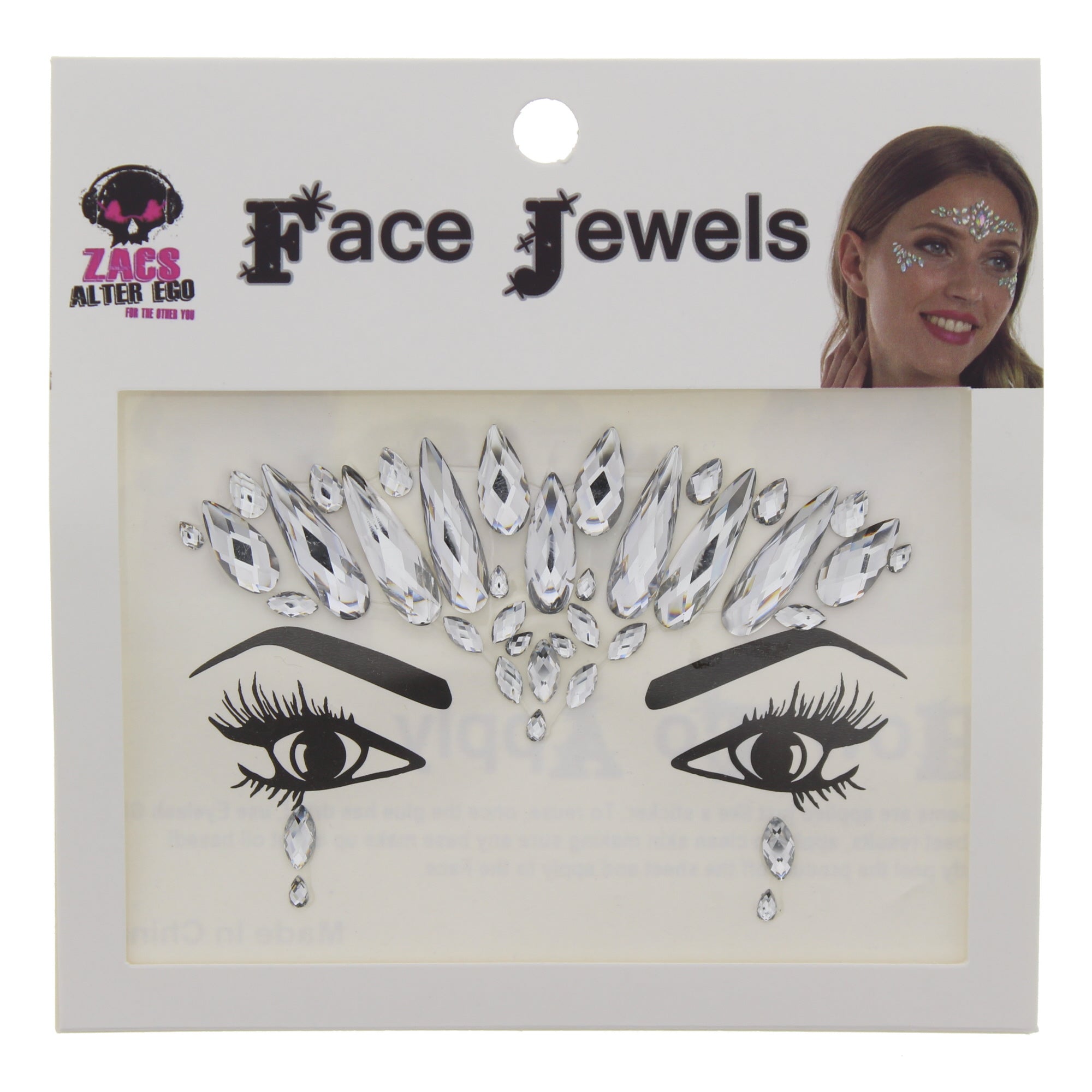 Crystal Stone Face Gems / Jewels - Style F
