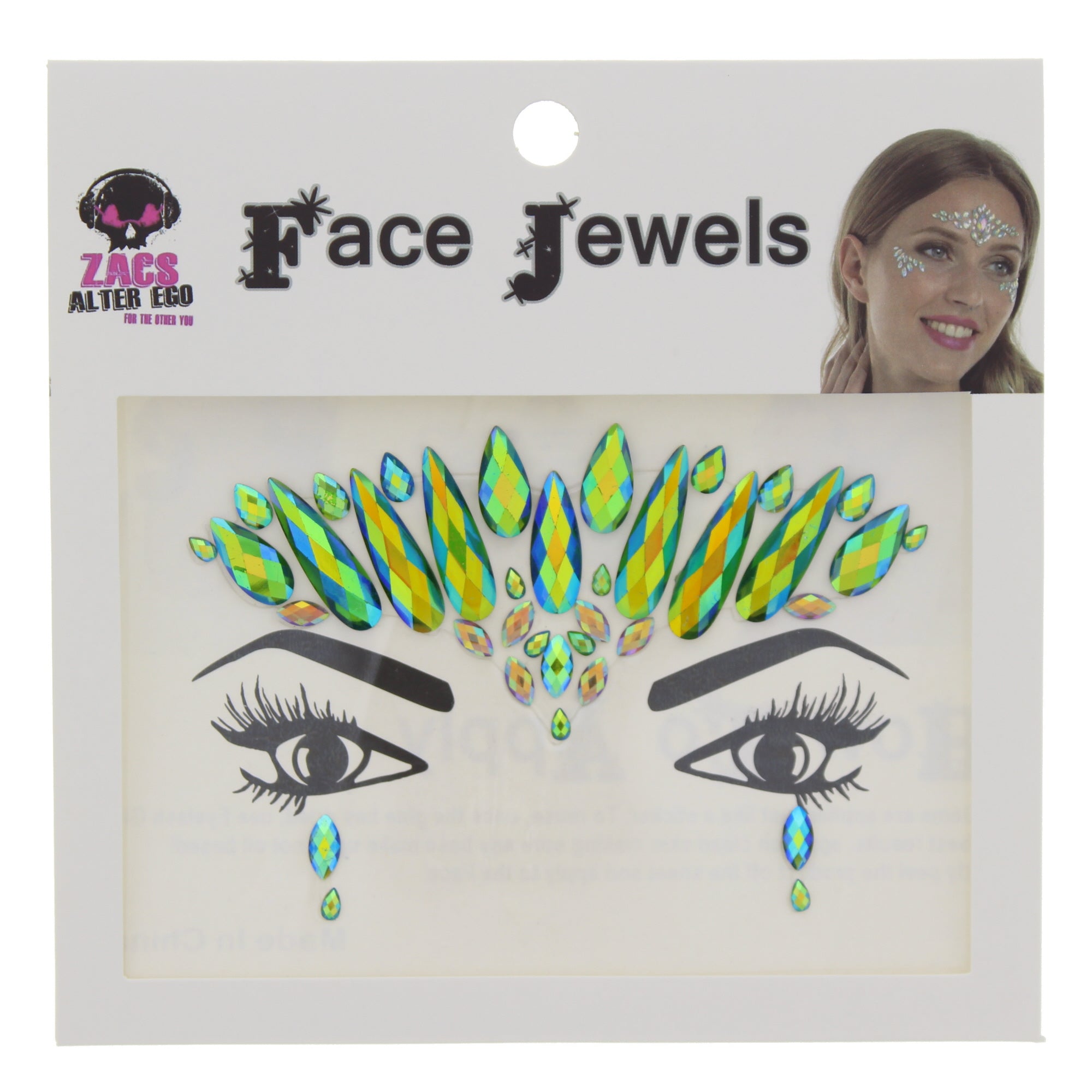 Crystal Stone Face Gems / Jewels - Style F