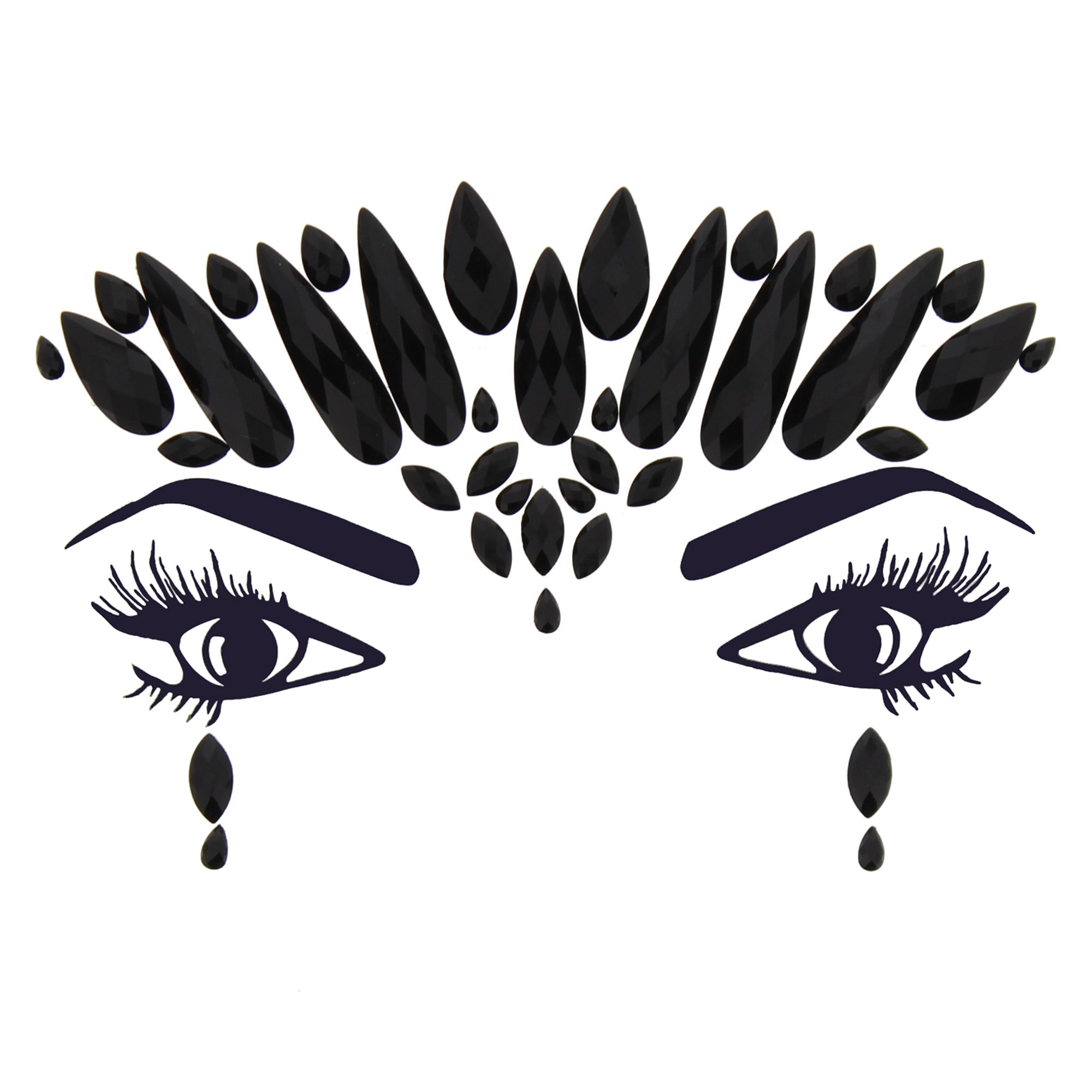 Crystal Stone Face Gems / Jewels - Style F