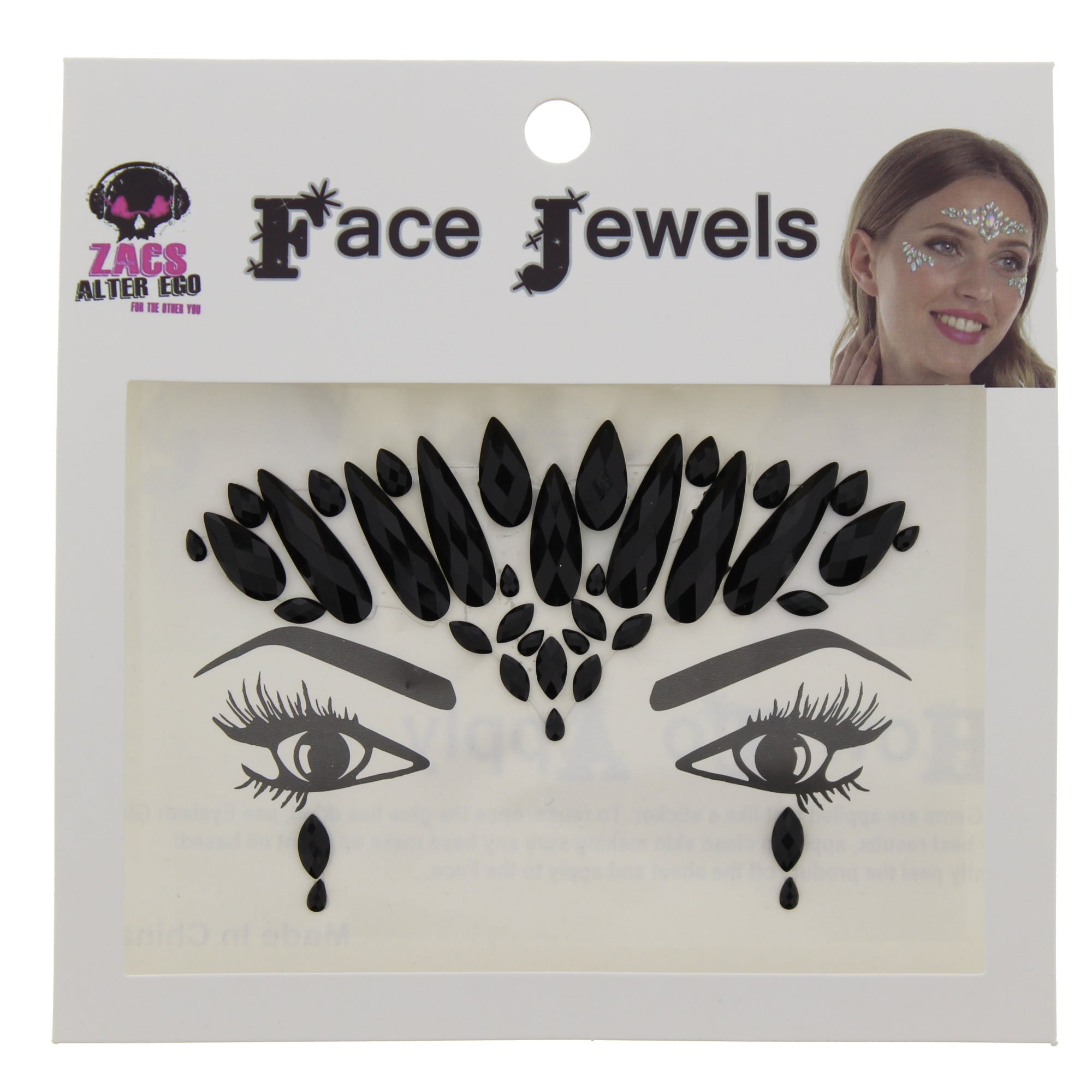 Crystal Stone Face Gems / Jewels - Style F