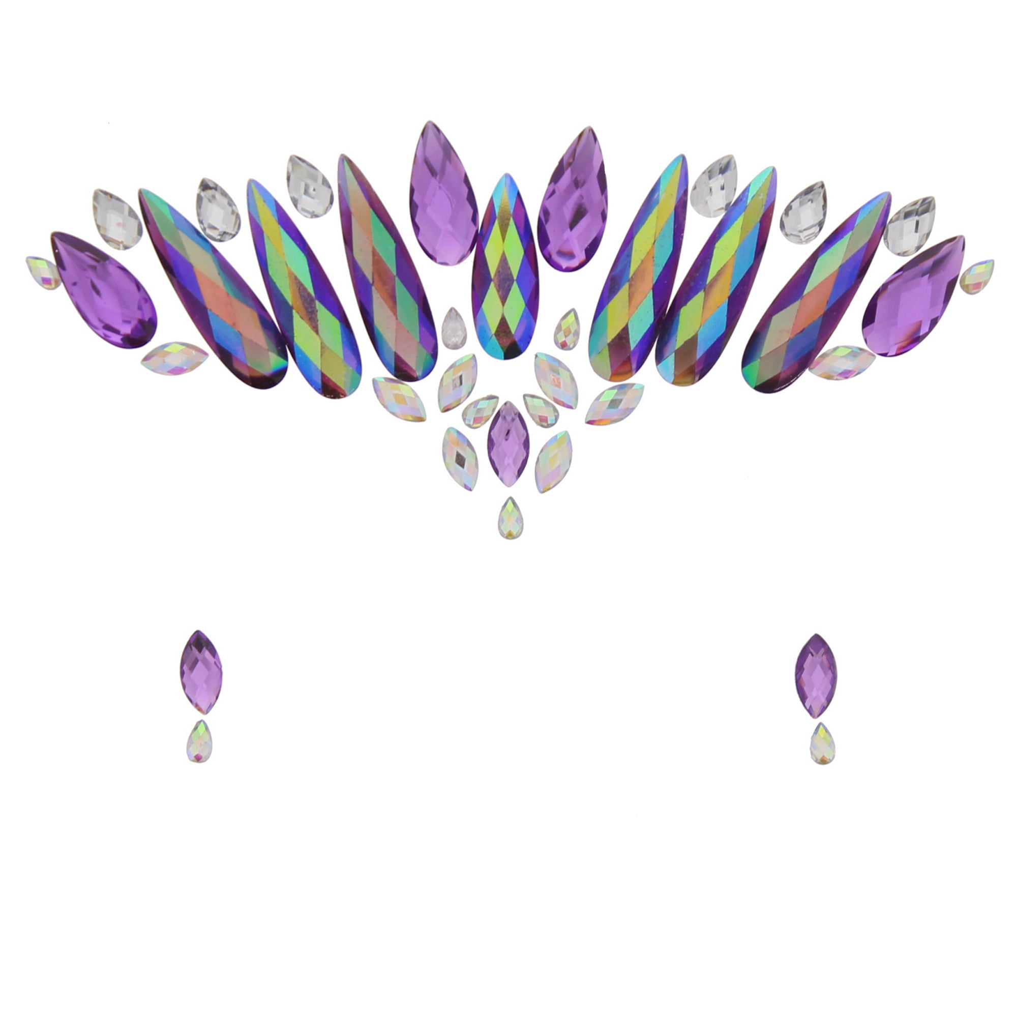 Crystal Stone Face Gems / Jewels - Style F