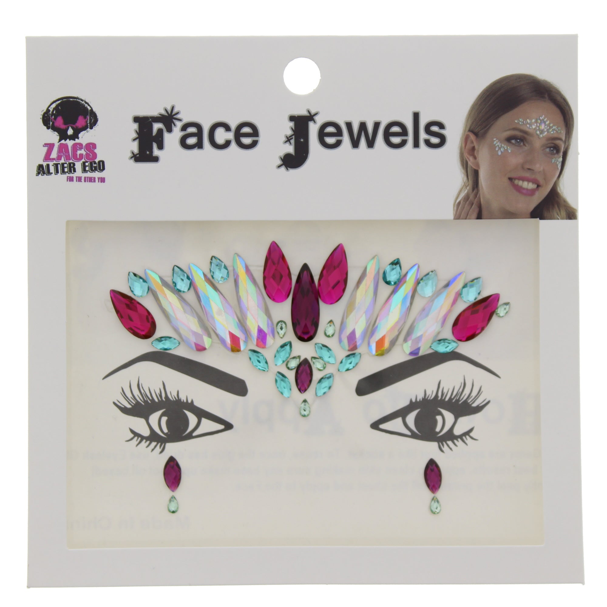 Crystal Stone Face Gems / Jewels - Style F