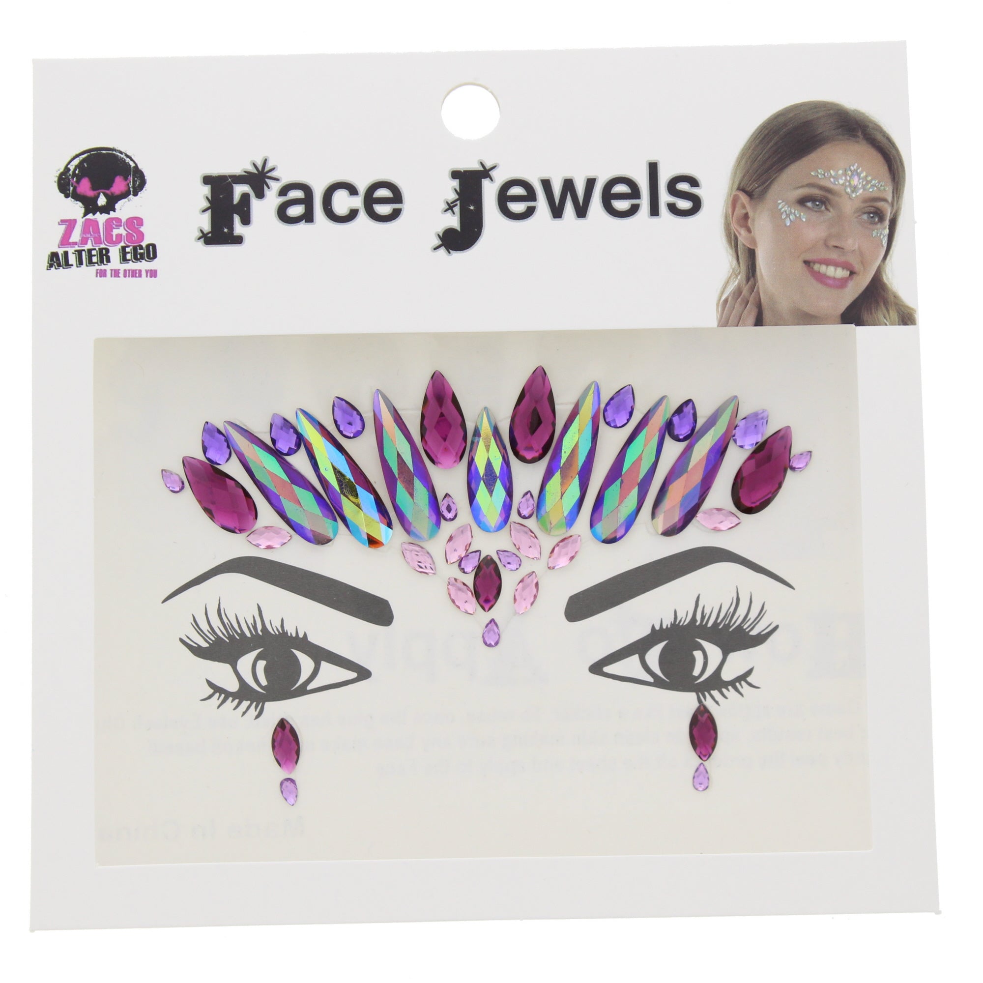 Crystal Stone Face Gems / Jewels - Style F