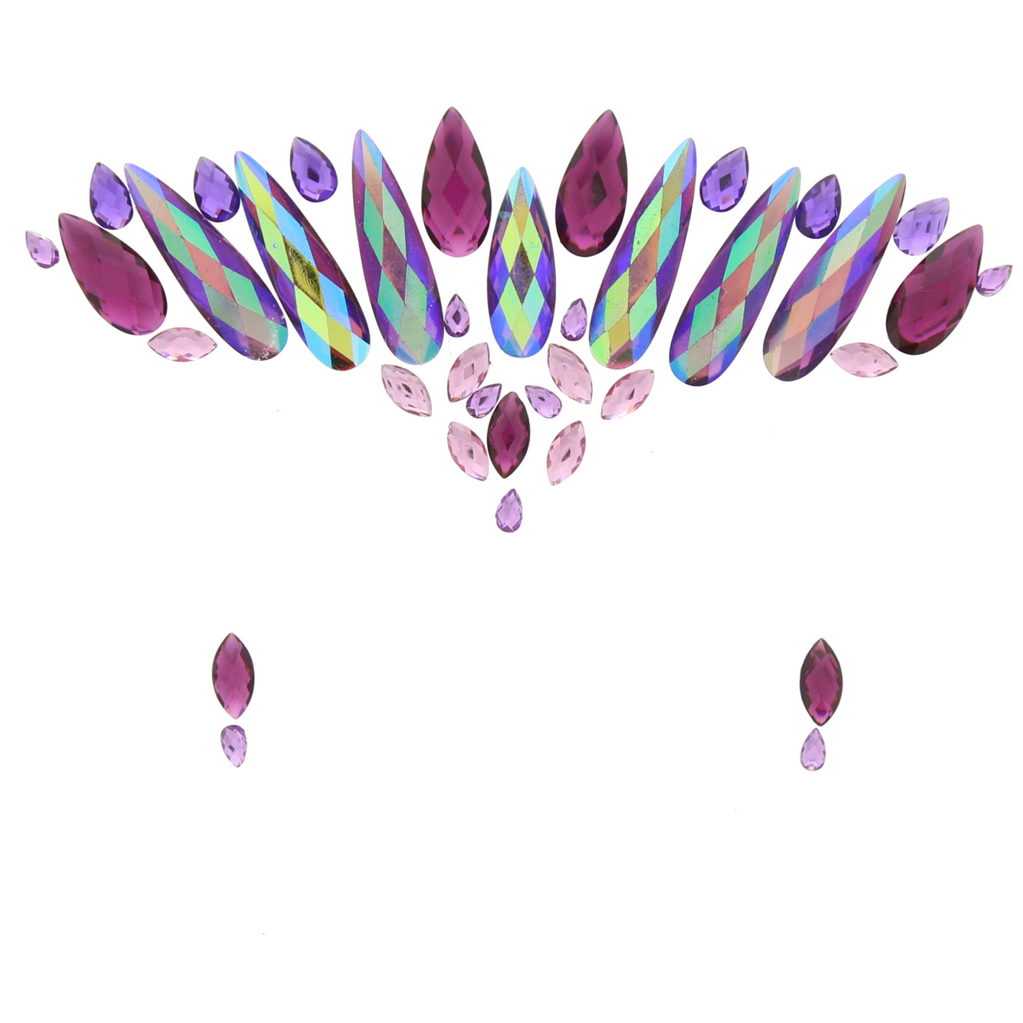 Crystal Stone Face Gems / Jewels - Style F
