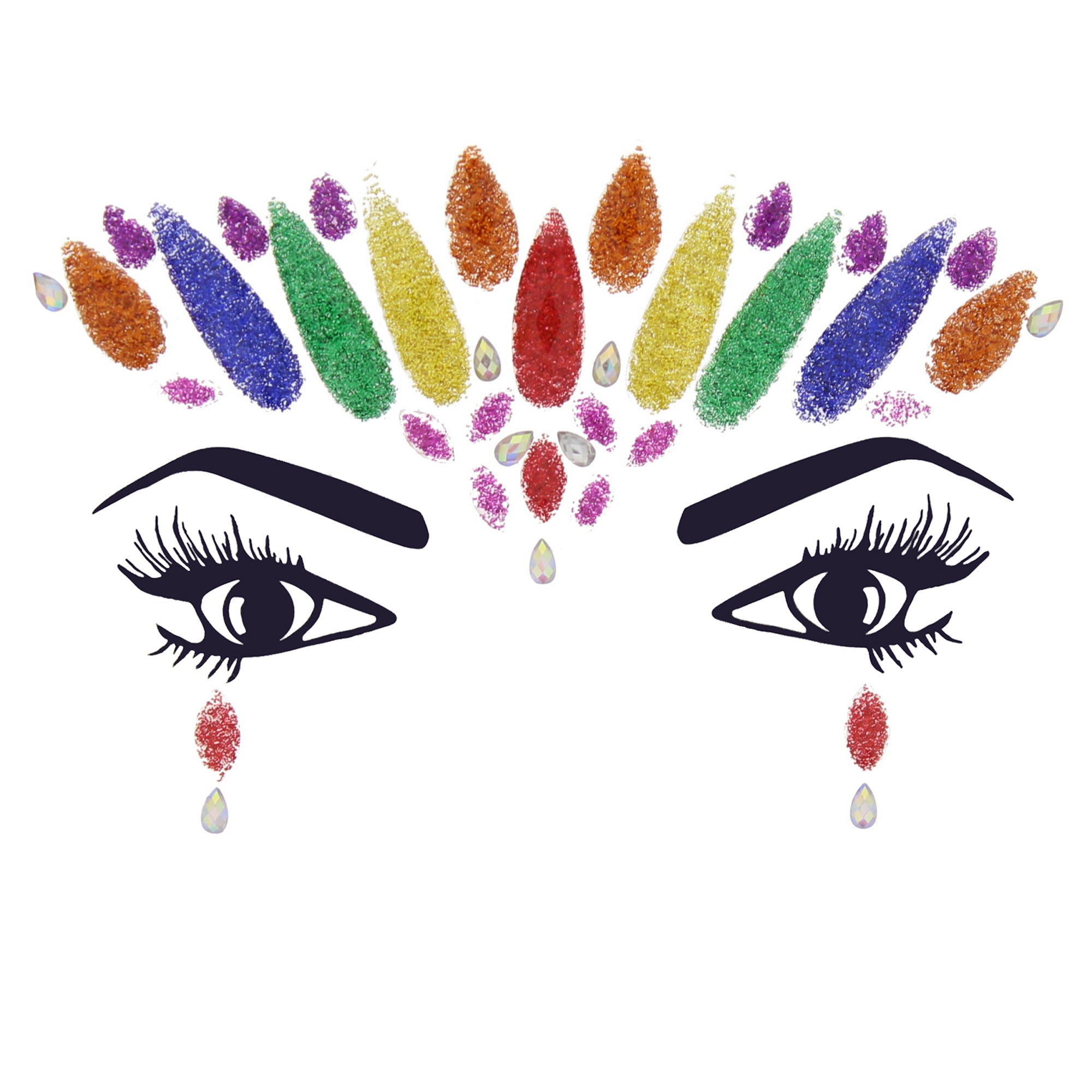 Crystal Stone Face Gems / Jewels - Style F