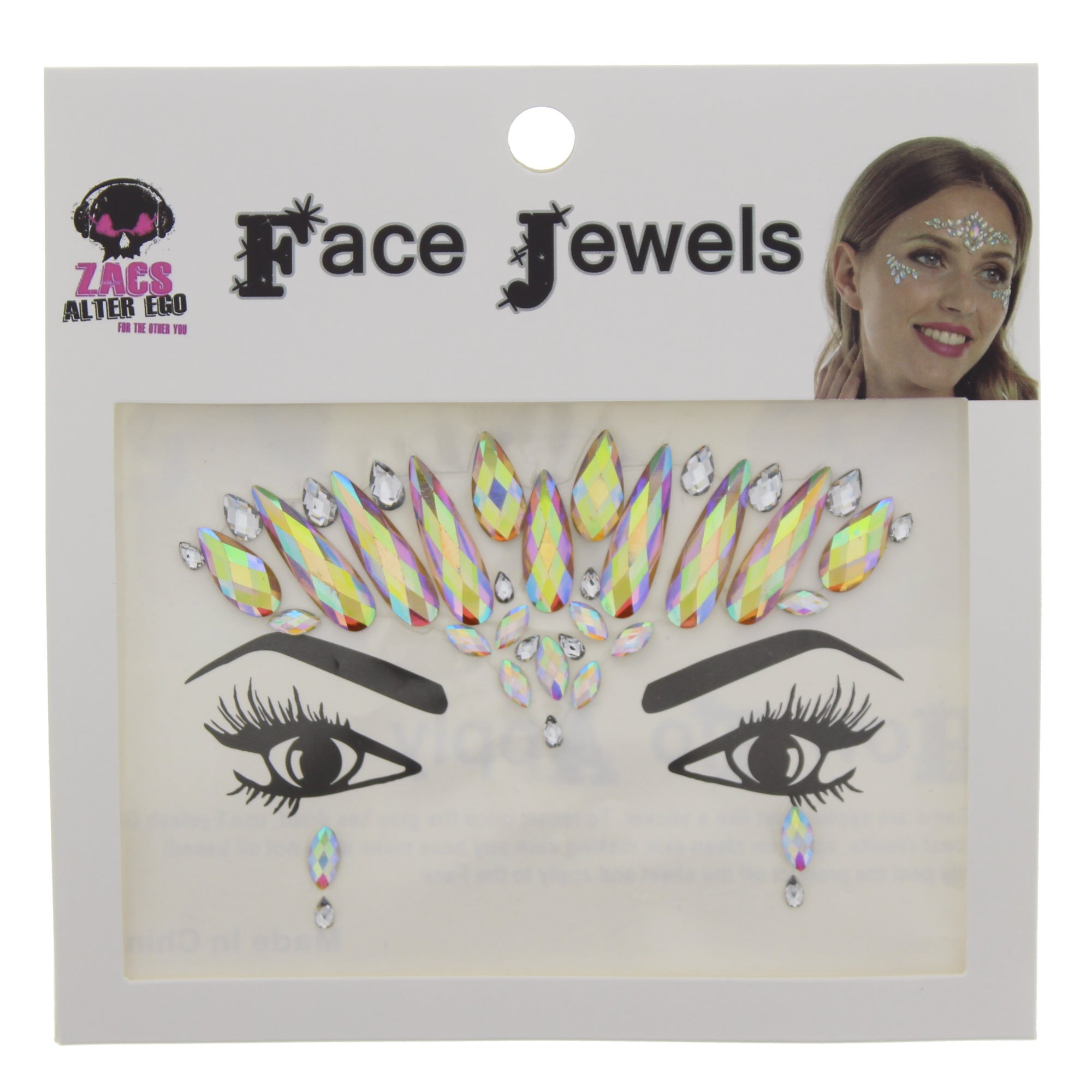 Crystal Stone Face Gems / Jewels - Style F
