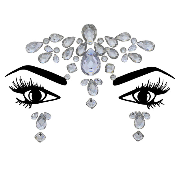 Crystal Stone Face Gems / Jewels - Style H