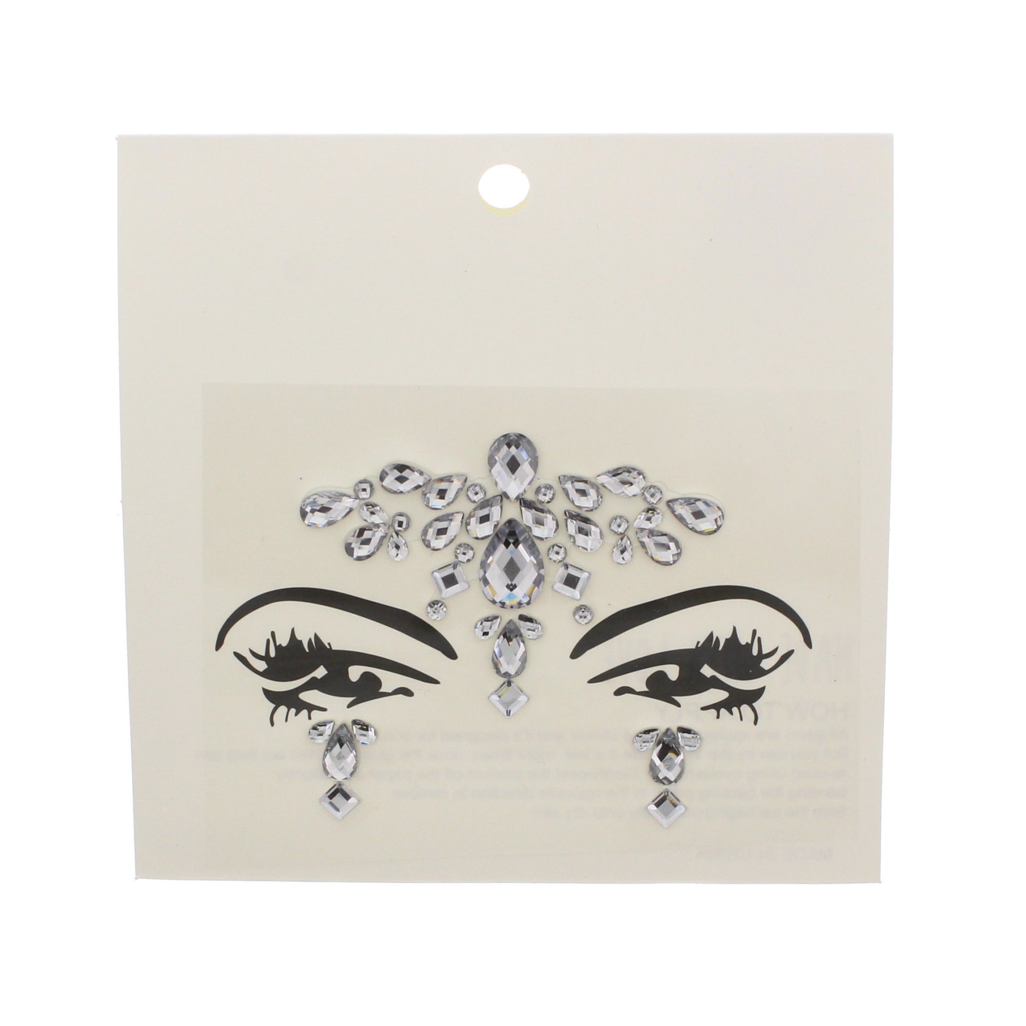 Crystal Stone Face Gems / Jewels - Style H