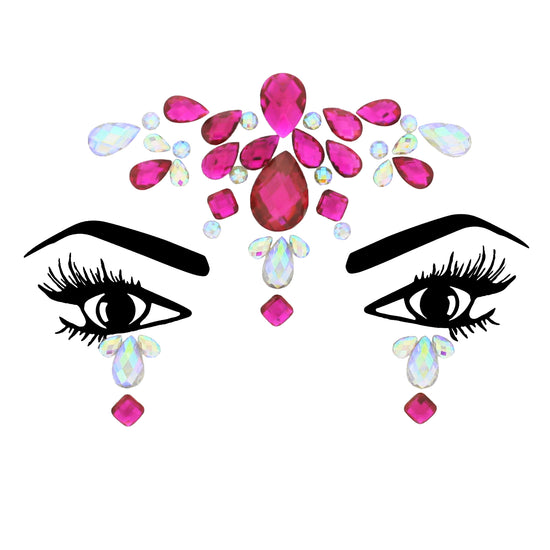 Crystal Stone Face Gems / Jewels - Style H