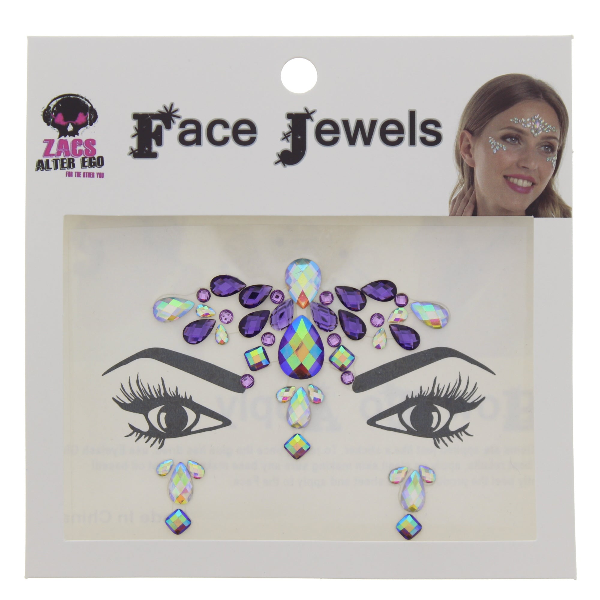 Crystal Stone Face Gems / Jewels - Style H