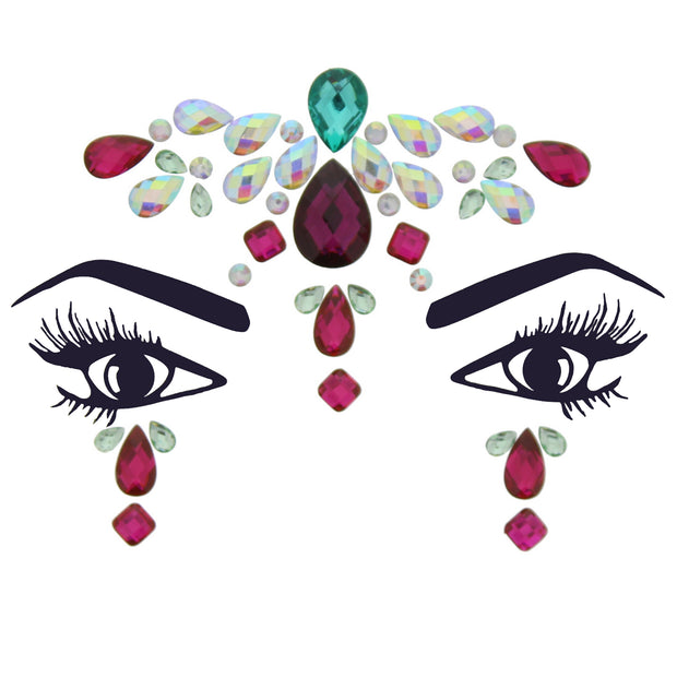 Crystal Stone Face Gems / Jewels - Style H