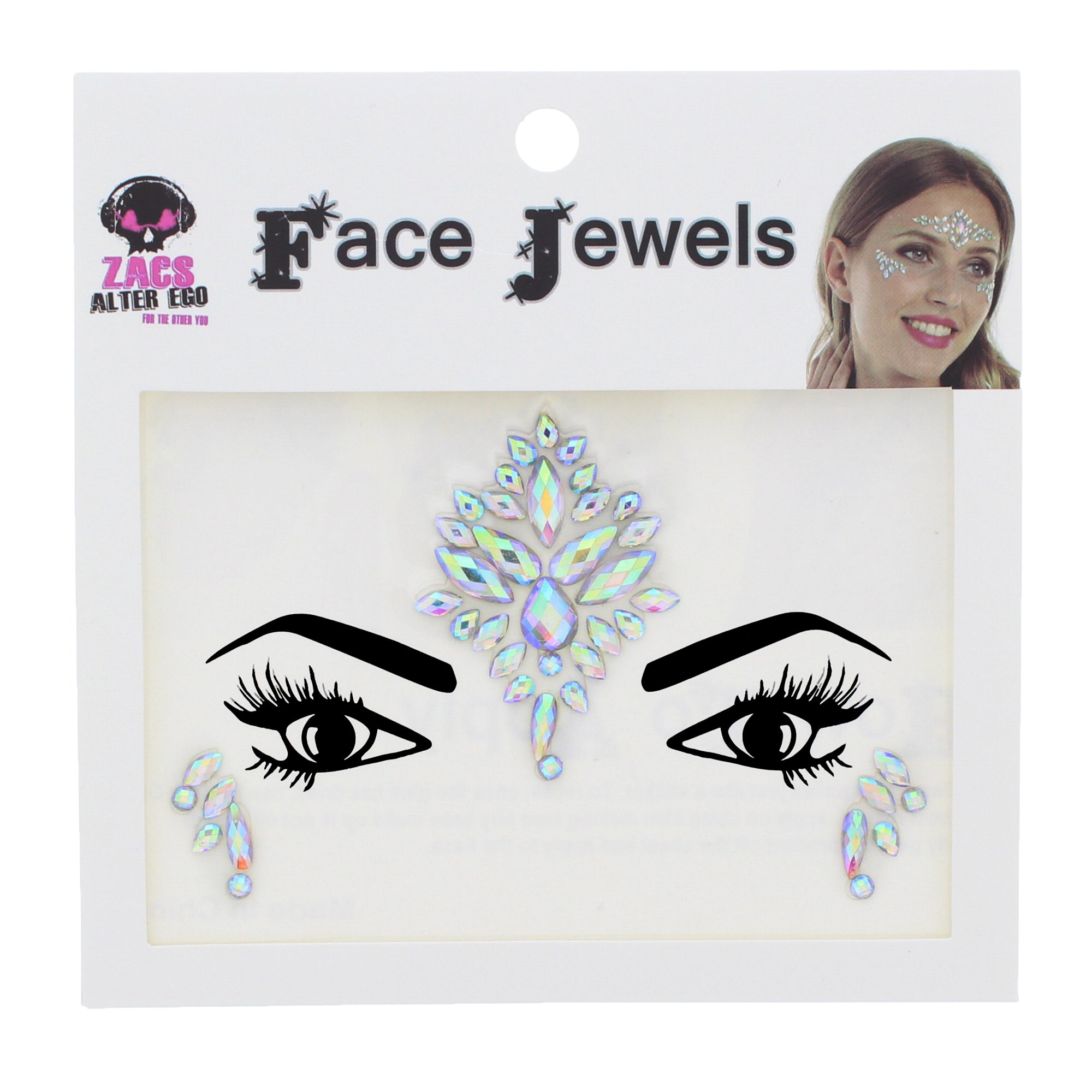 Crystal Stone Face Gems / Jewels - Style J