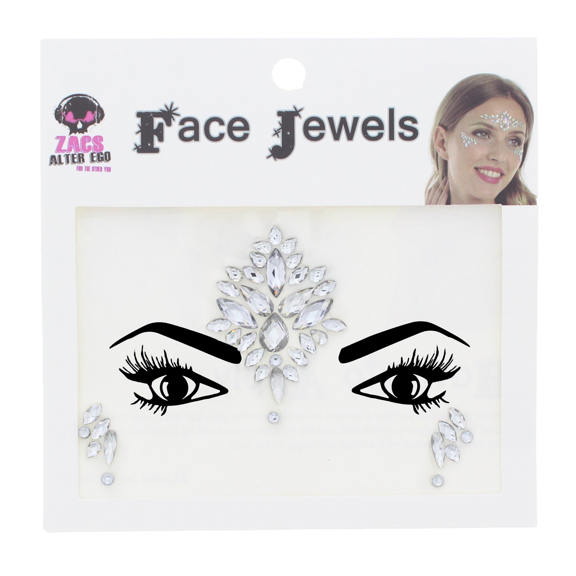 Crystal Stone Face Gems / Jewels - Style J
