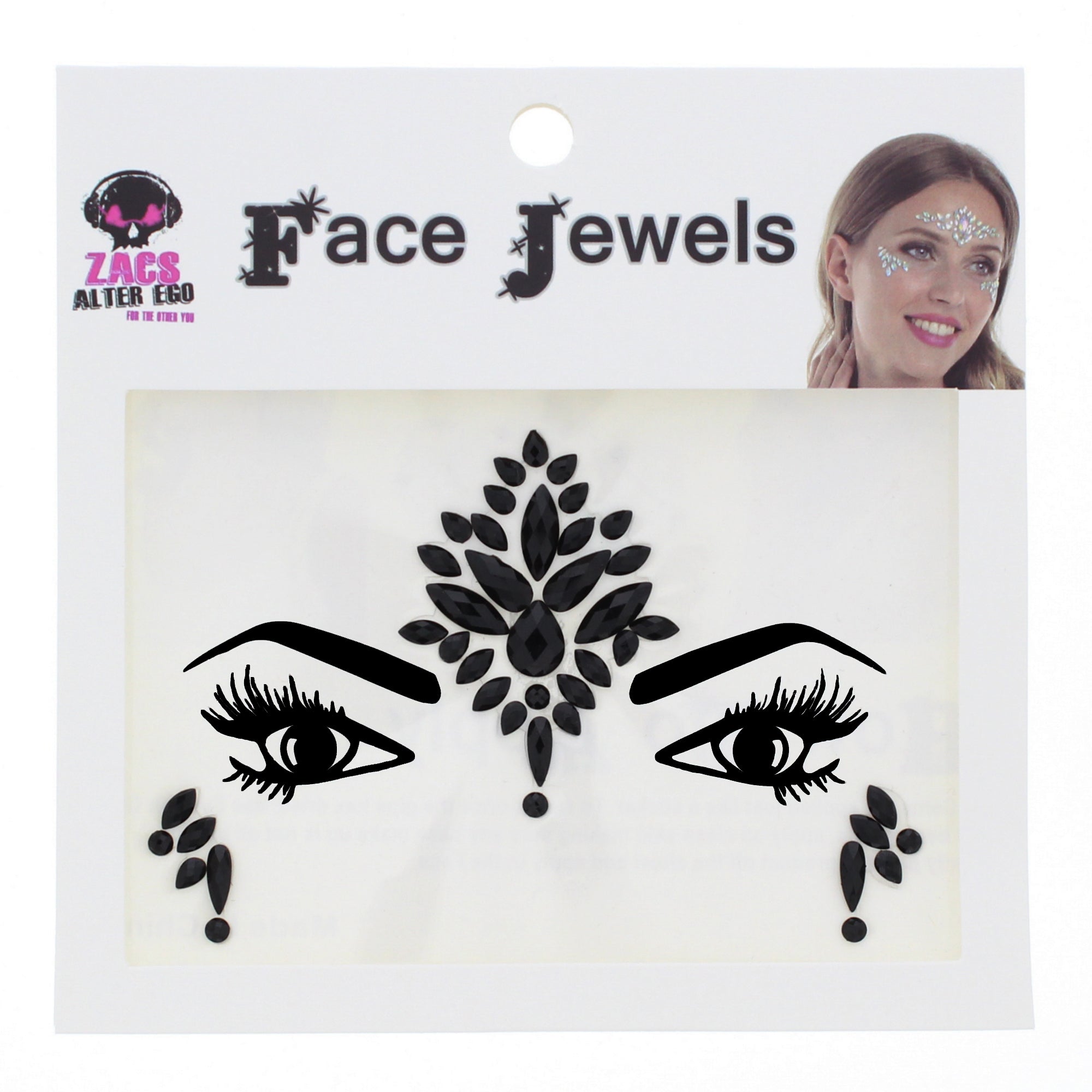 Crystal Stone Face Gems / Jewels - Style J