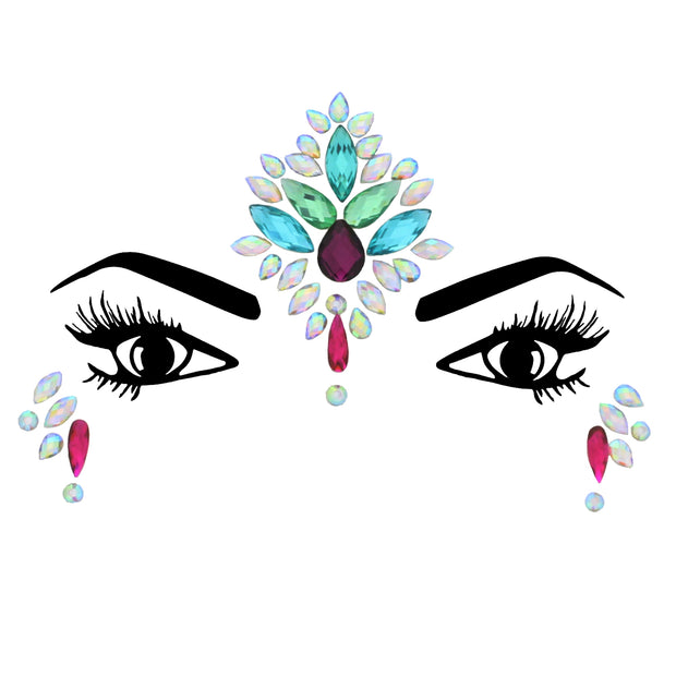 Crystal Stone Face Gems / Jewels - Style J