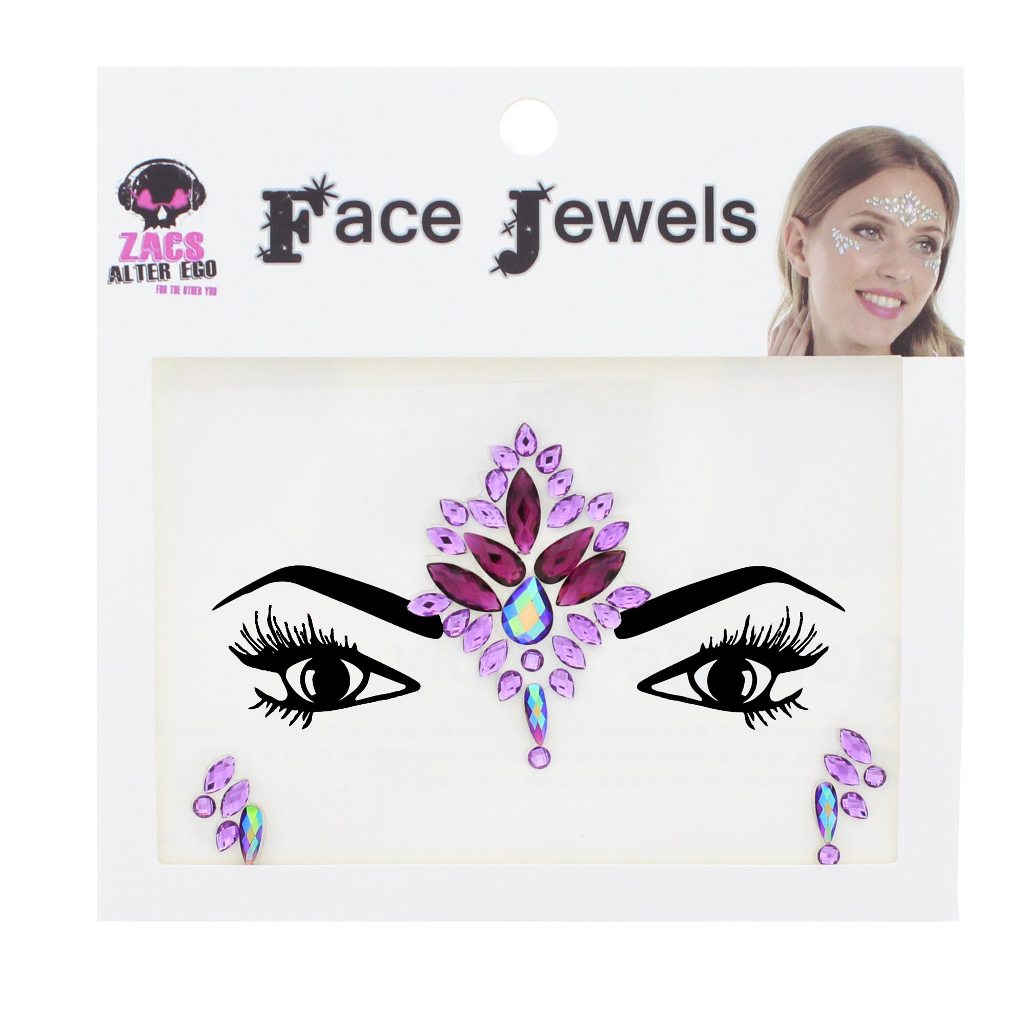 Crystal Stone Face Gems / Jewels - Style J