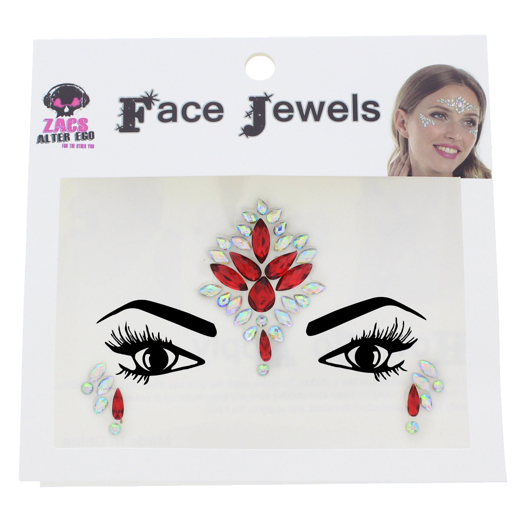 Crystal Stone Face Gems / Jewels - Style J