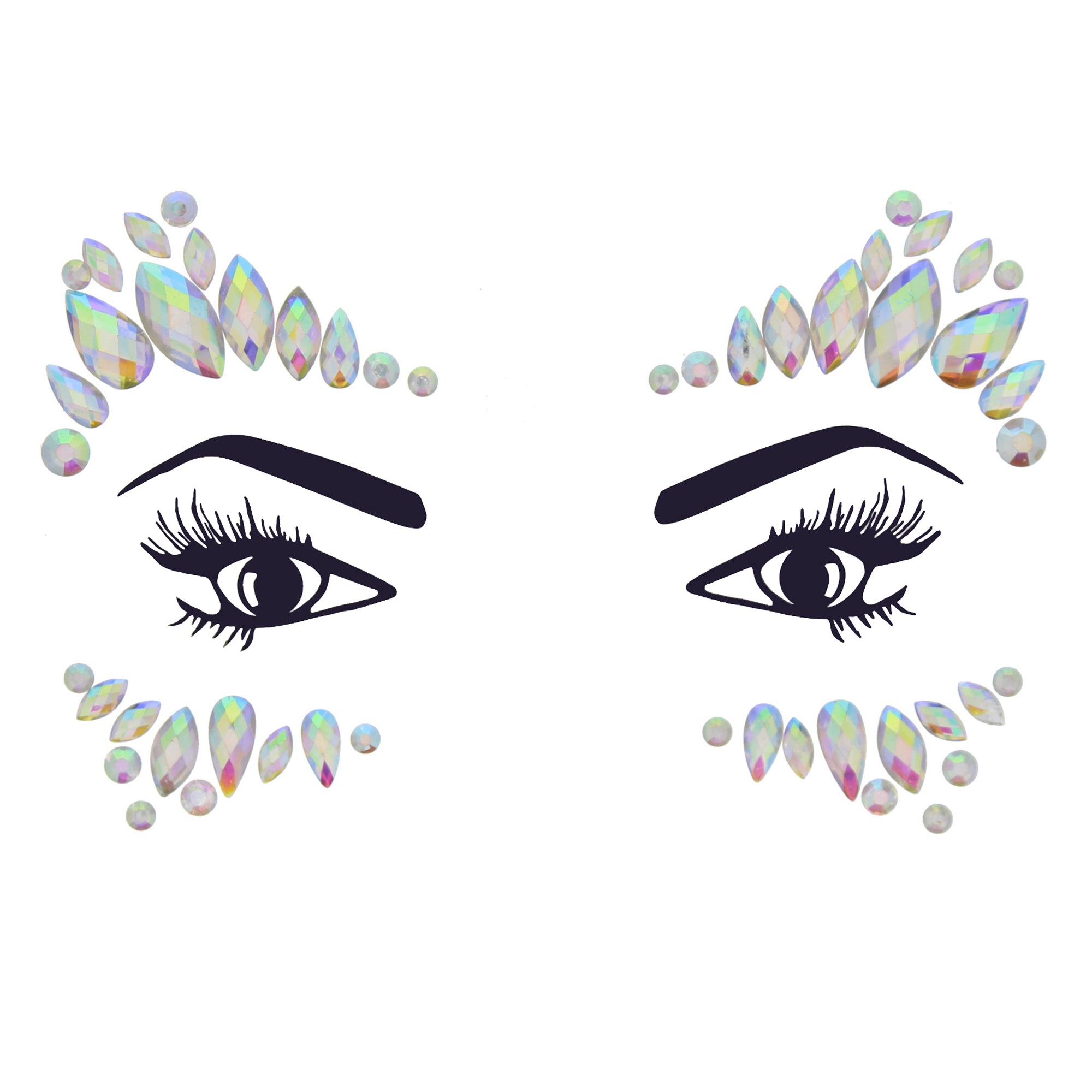 Crystal Stone Face Gems / Jewels - Style K