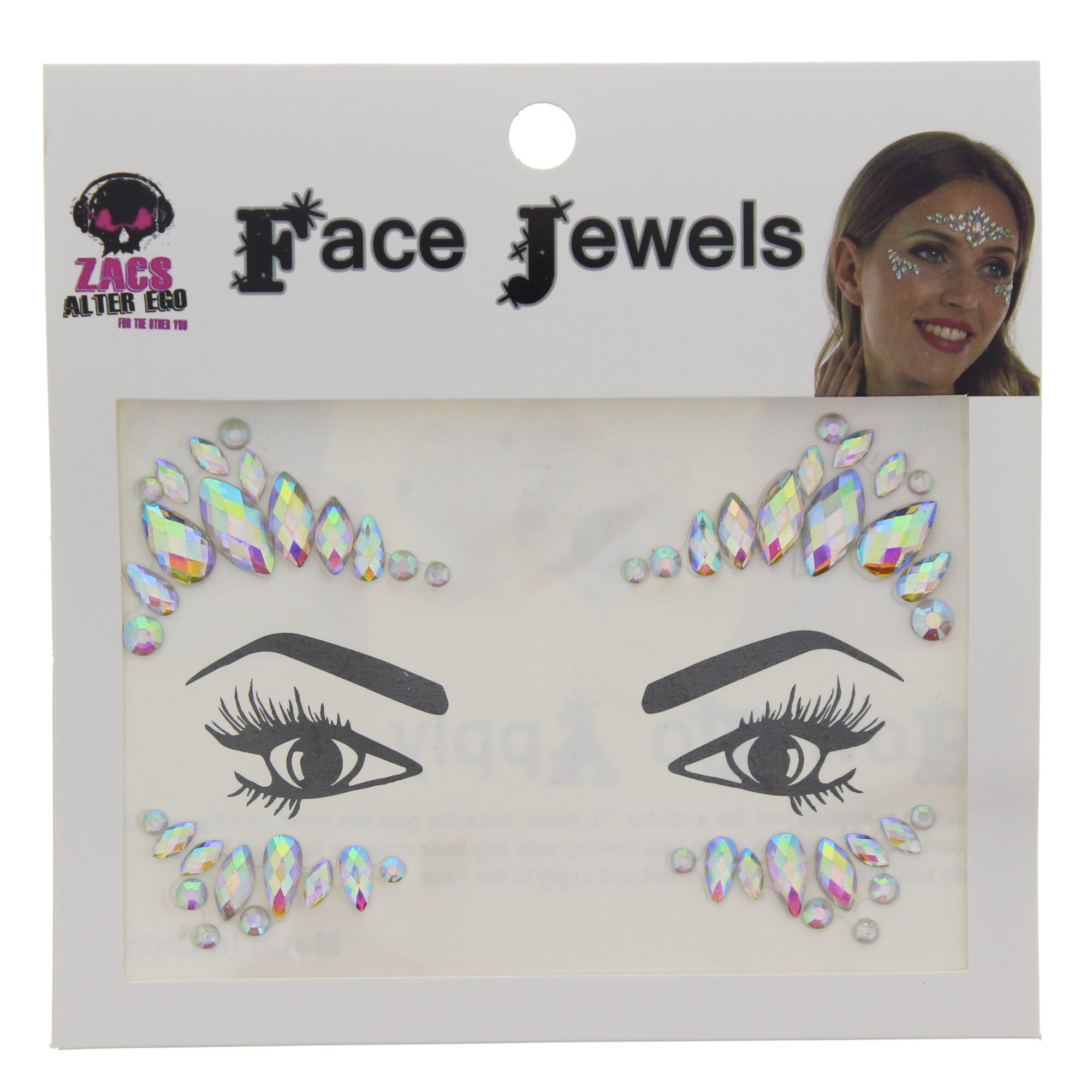 Crystal Stone Face Gems / Jewels - Style K
