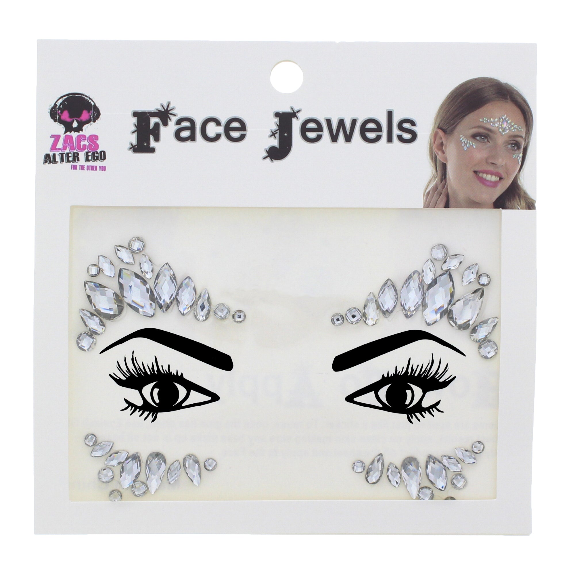 Crystal Stone Face Gems / Jewels - Style K