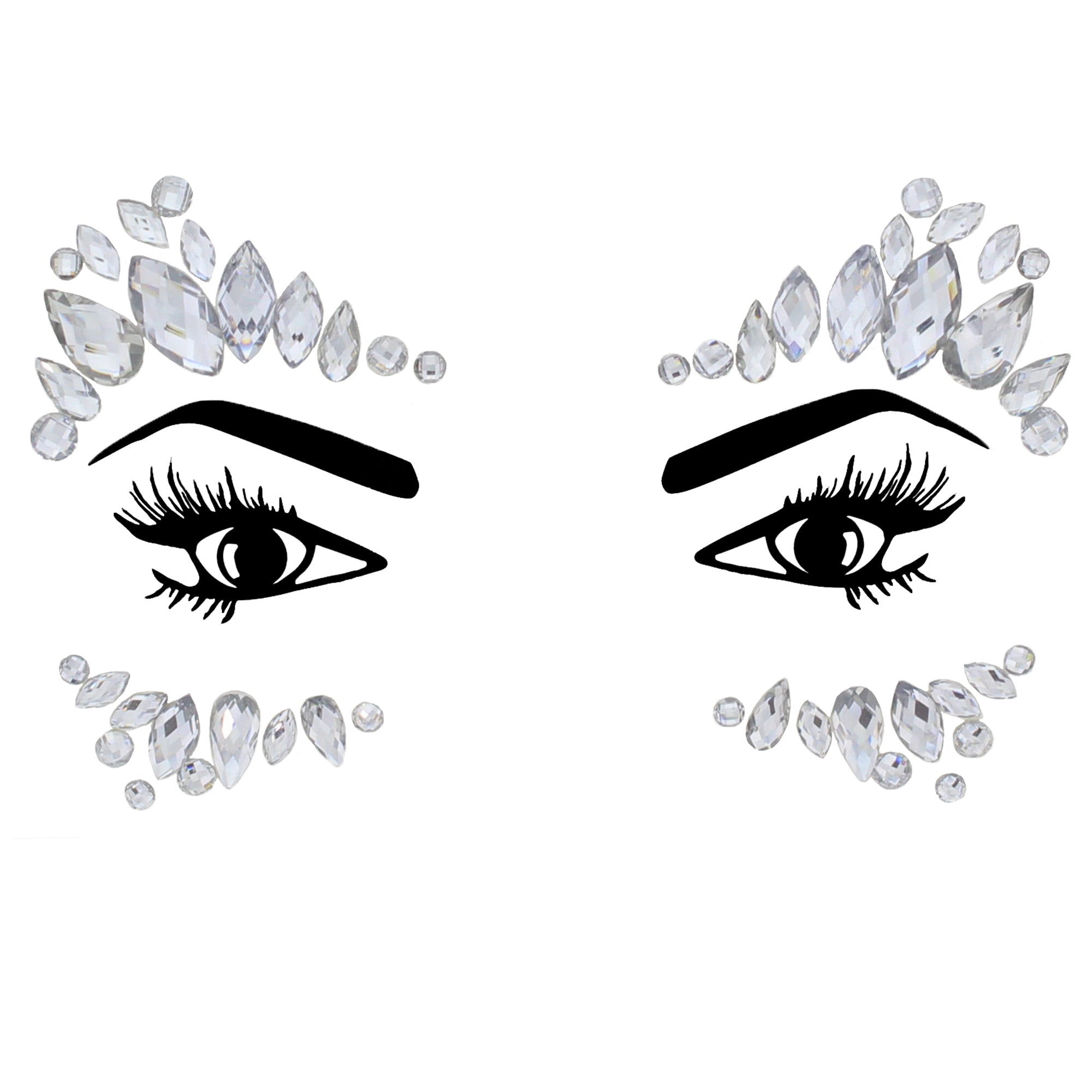 Crystal Stone Face Gems / Jewels - Style K