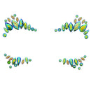 Crystal Stone Face Gems / Jewels - Style K