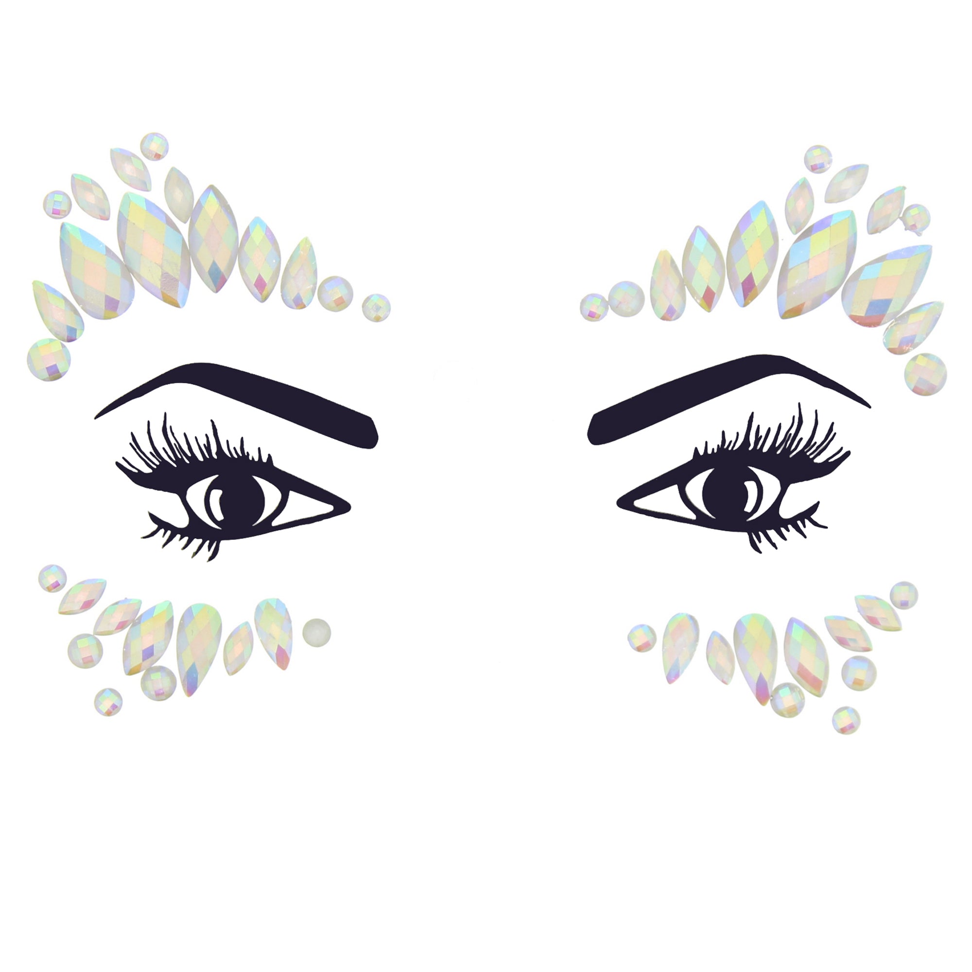 Crystal Stone Face Gems / Jewels - Style K