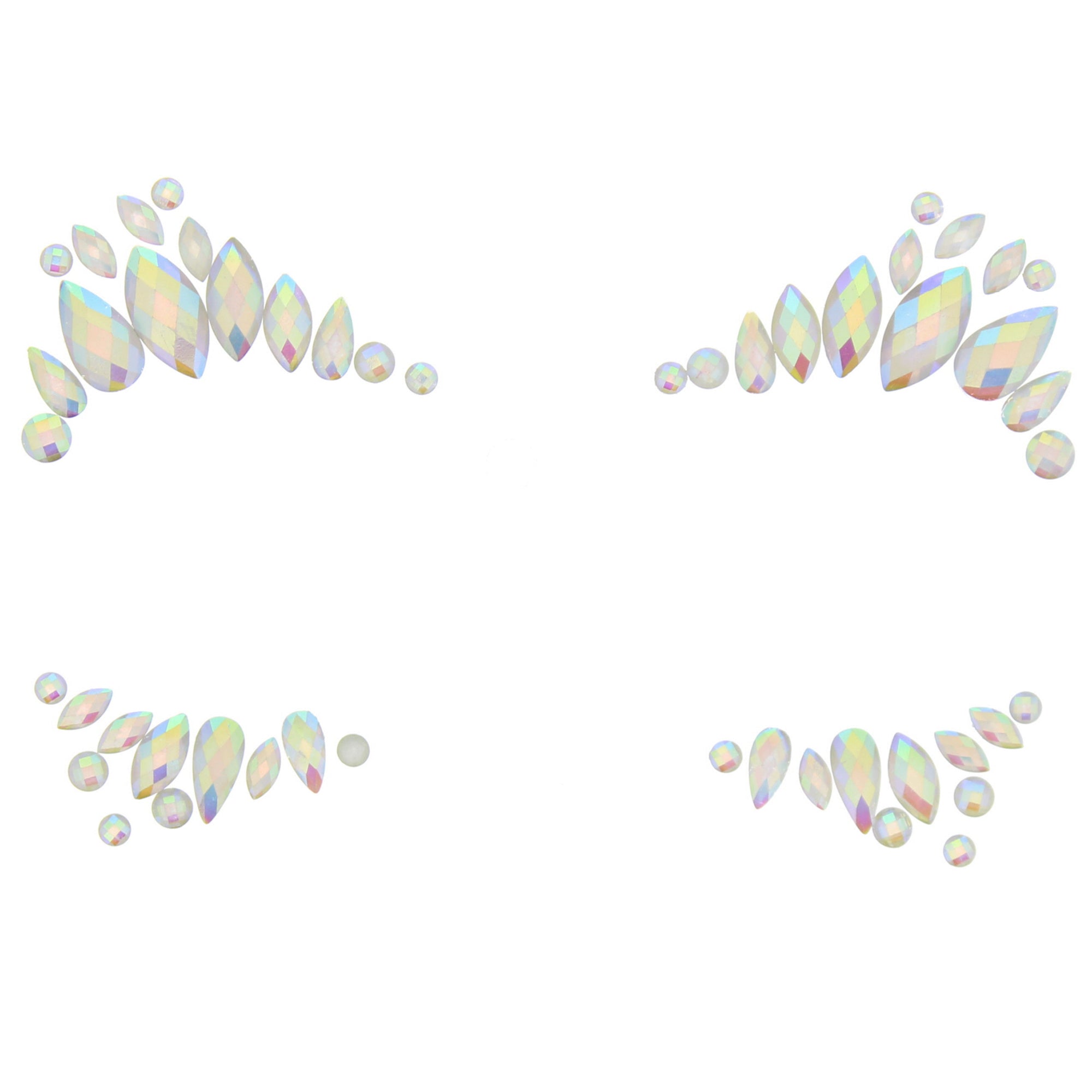 Glow in the Dark Crystal Stone Face Gems / Jewels