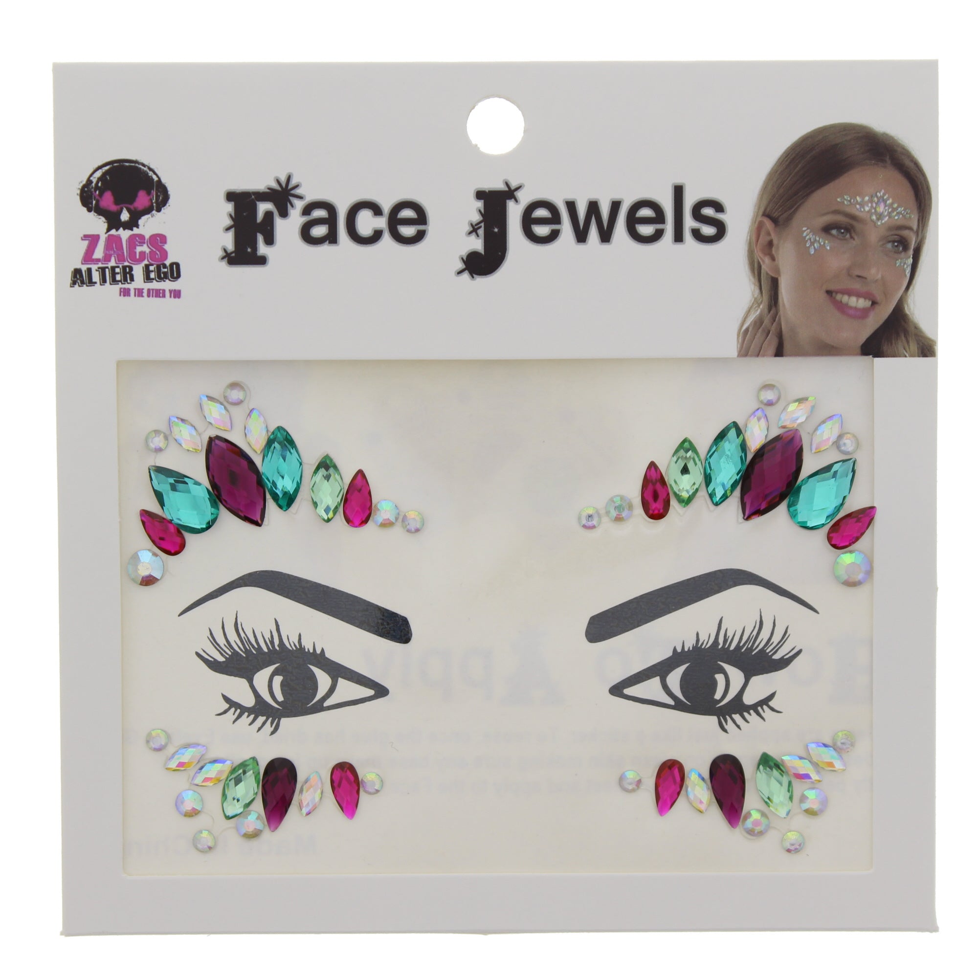 Crystal Stone Face Gems / Jewels - Style K