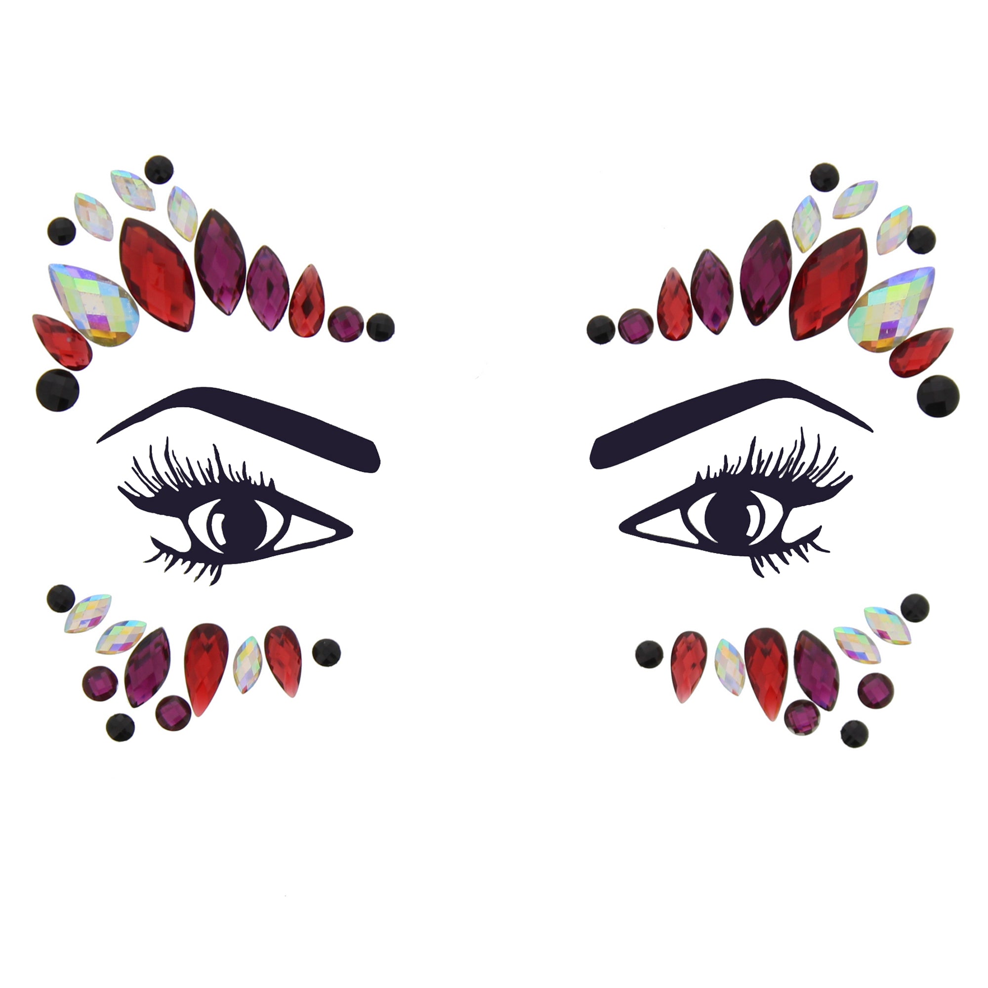Crystal Stone Face Gems / Jewels - Style K